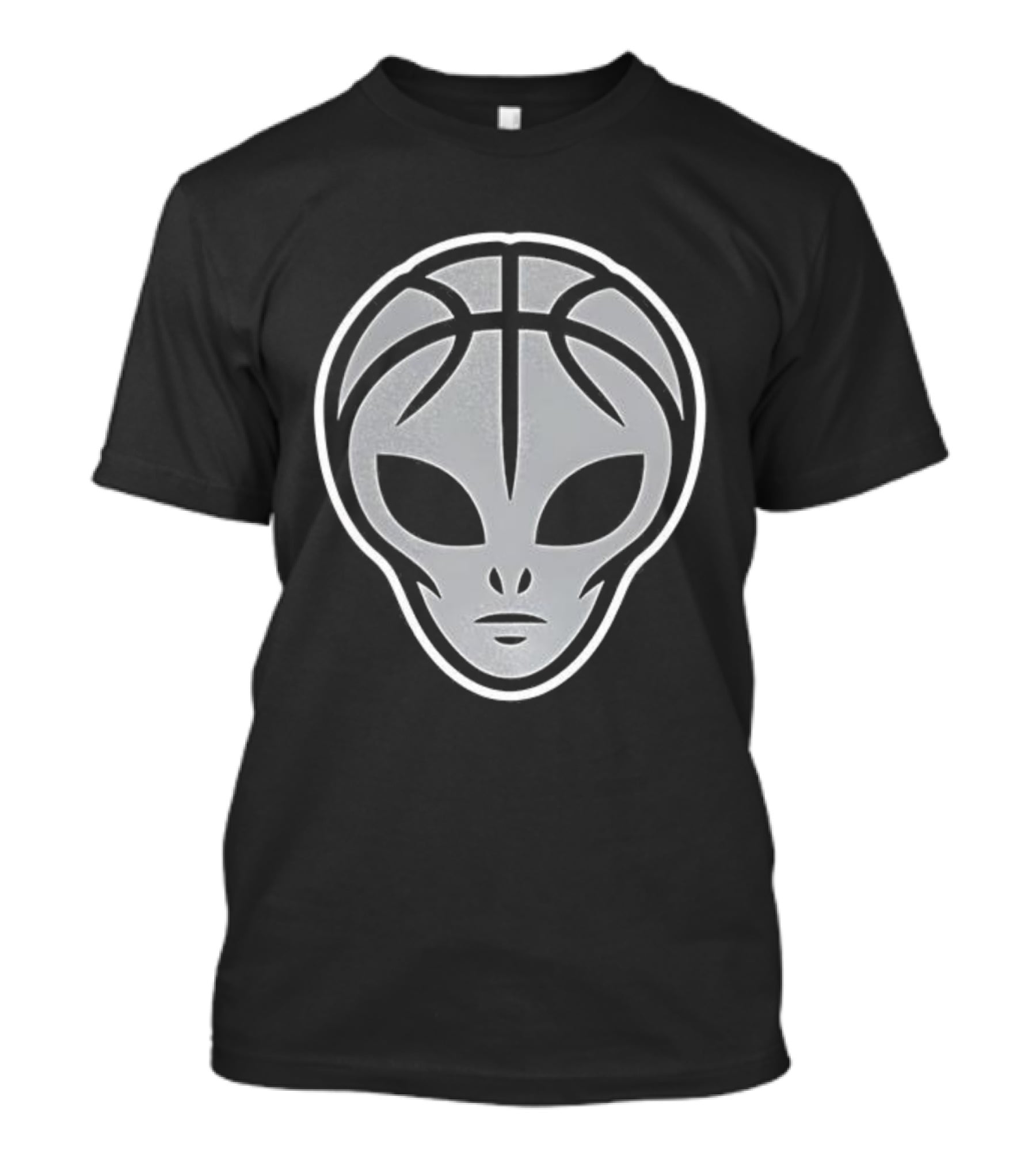 San Antonio Spurs Basketball Alien Head Logo T-Shirt