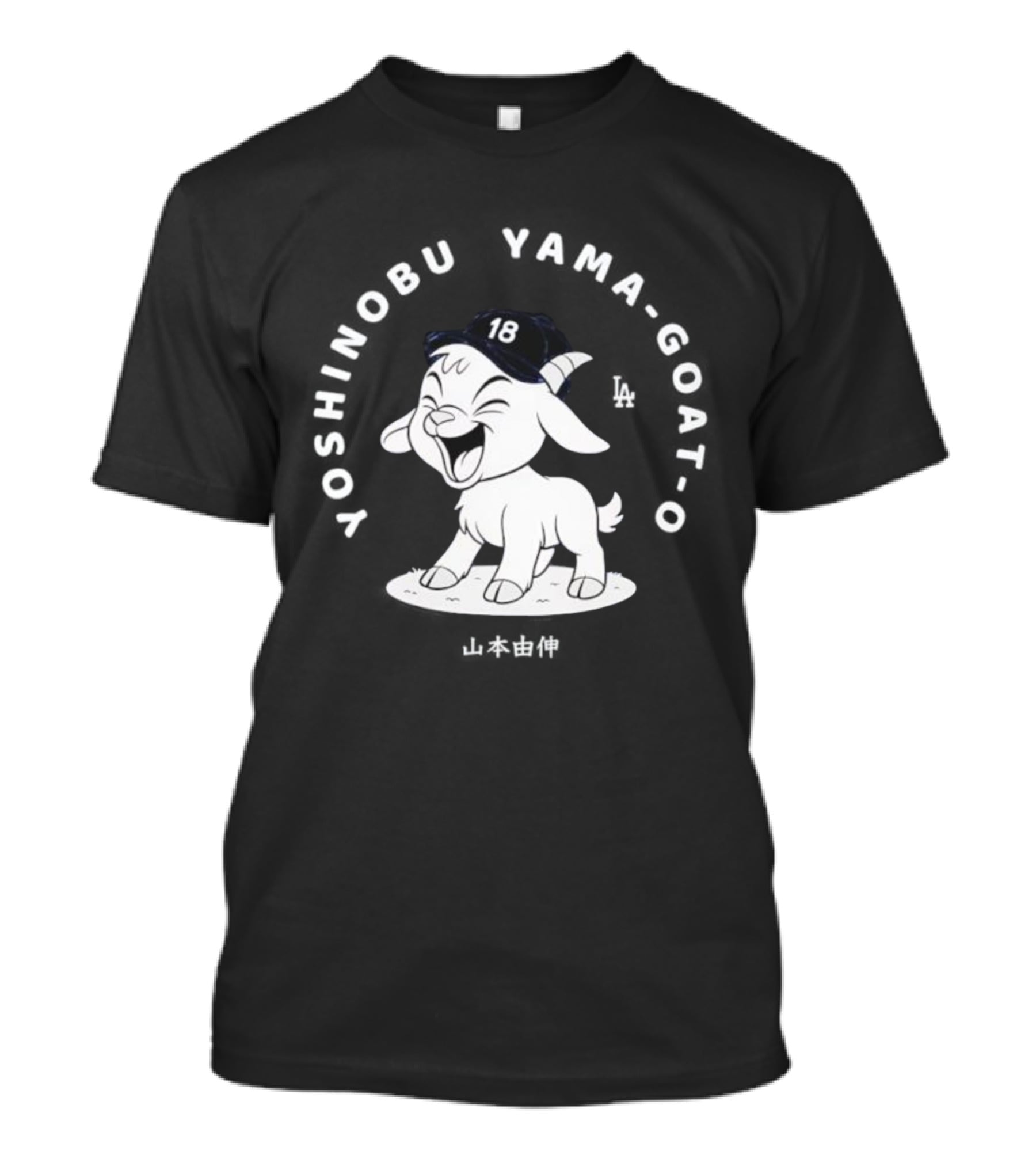 Yoshinobu Yamamoto GOAT 18 Los Angeles Dodgers T-Shirt