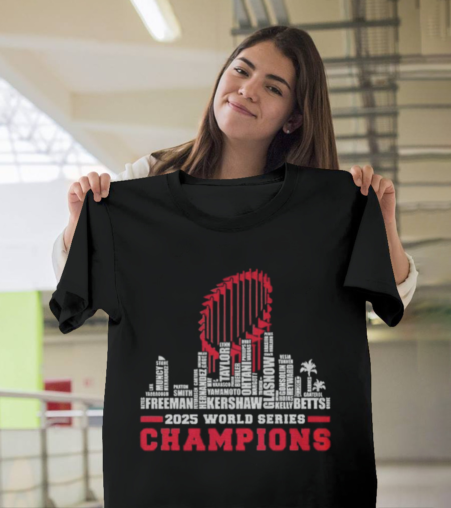 Philadelphia Phillies 2023 World Series Champions Skyline Celebration T-Shirt