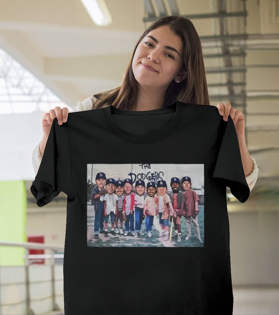 Los Angeles Dodgers Baseball Funny Bootleg Cartoon Team Characters T-Shirt