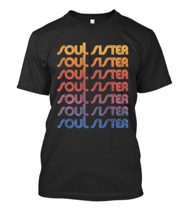 Soul Sister Train Repeat Motivation Multicolor Gradient T-Shirt