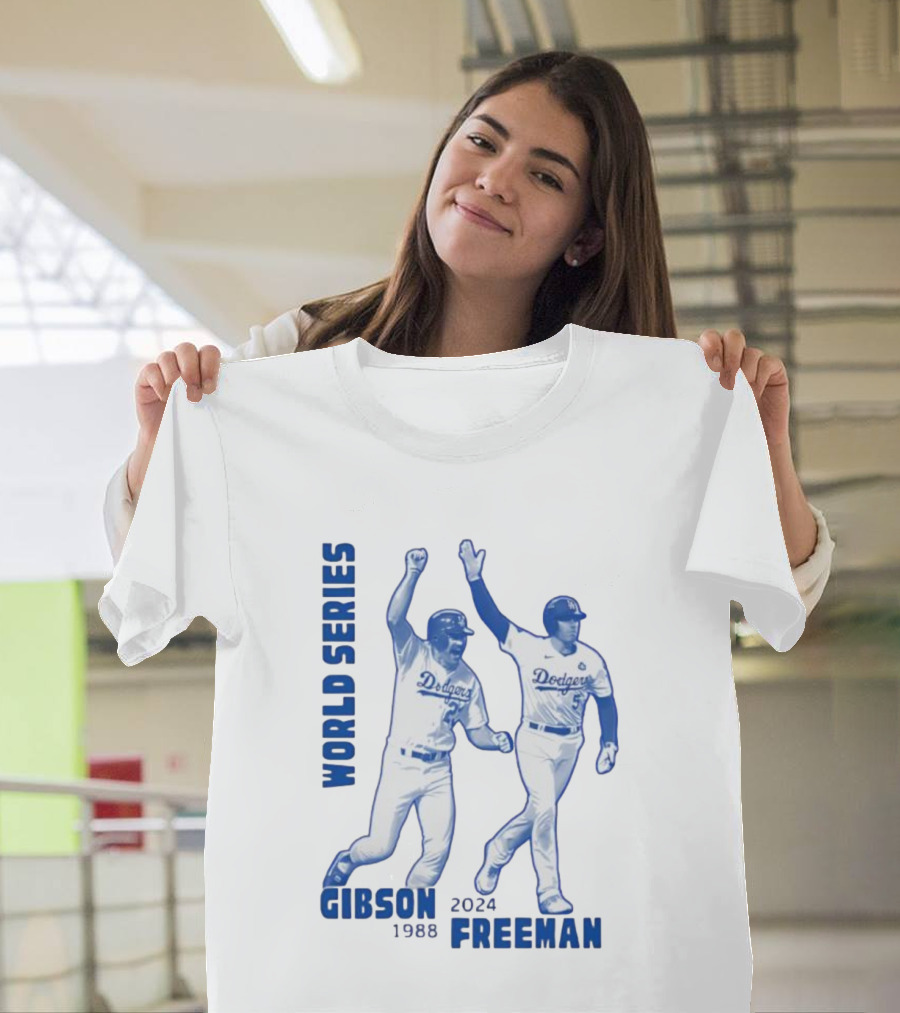 World Series Dodgers Gibson 1988 Freeman 2024 T-Shirt