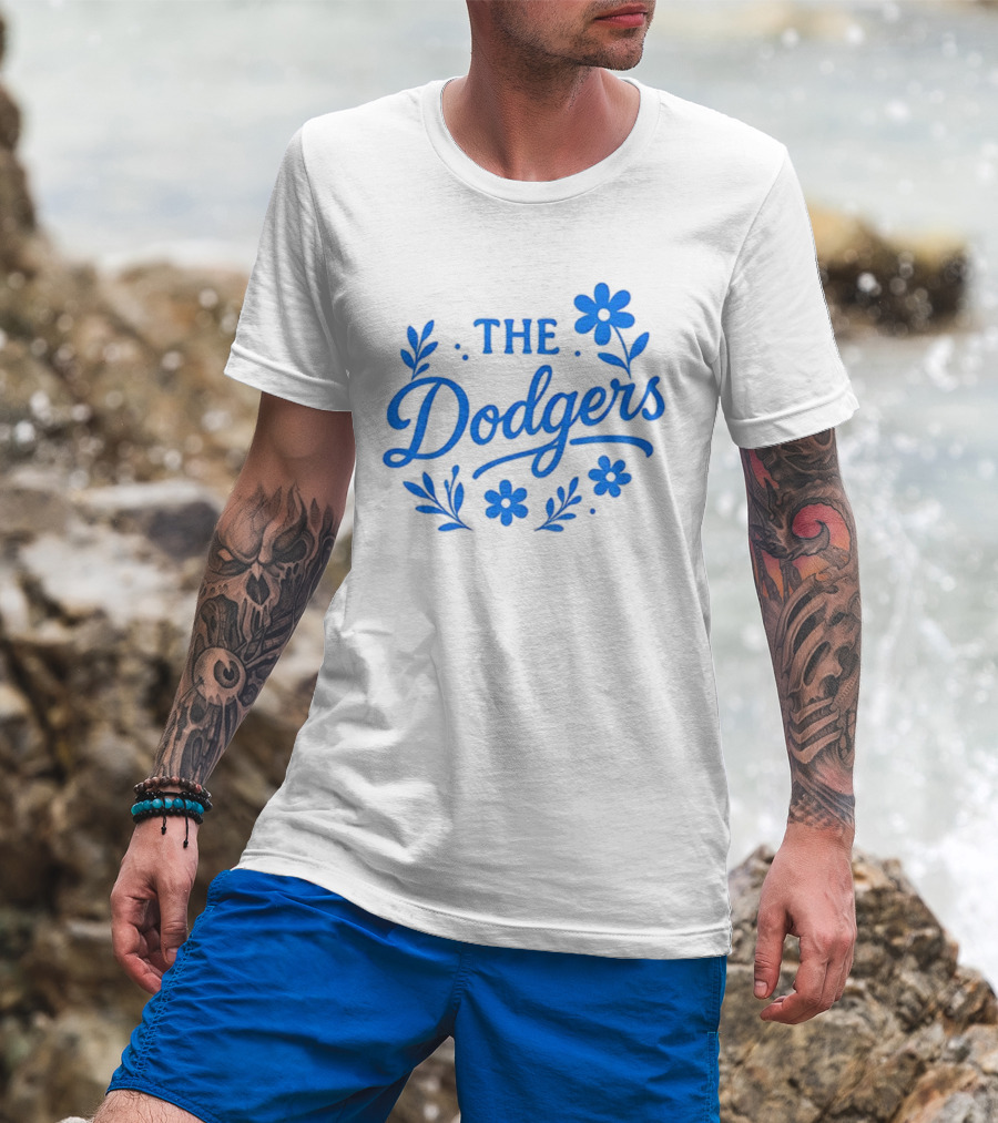Floral Dodgers World Series 2025 Los Angeles Dodgers Flowers T-Shirt