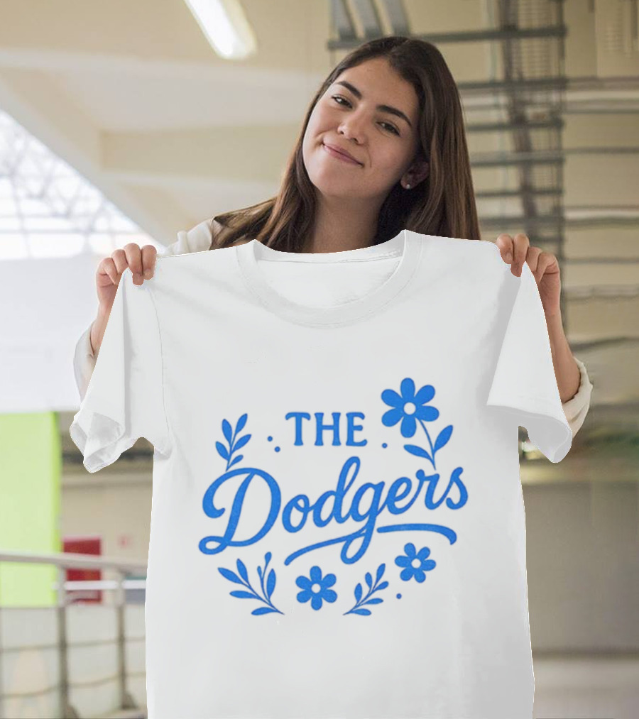 Floral Dodgers World Series 2025 Los Angeles Dodgers Flowers T-Shirt