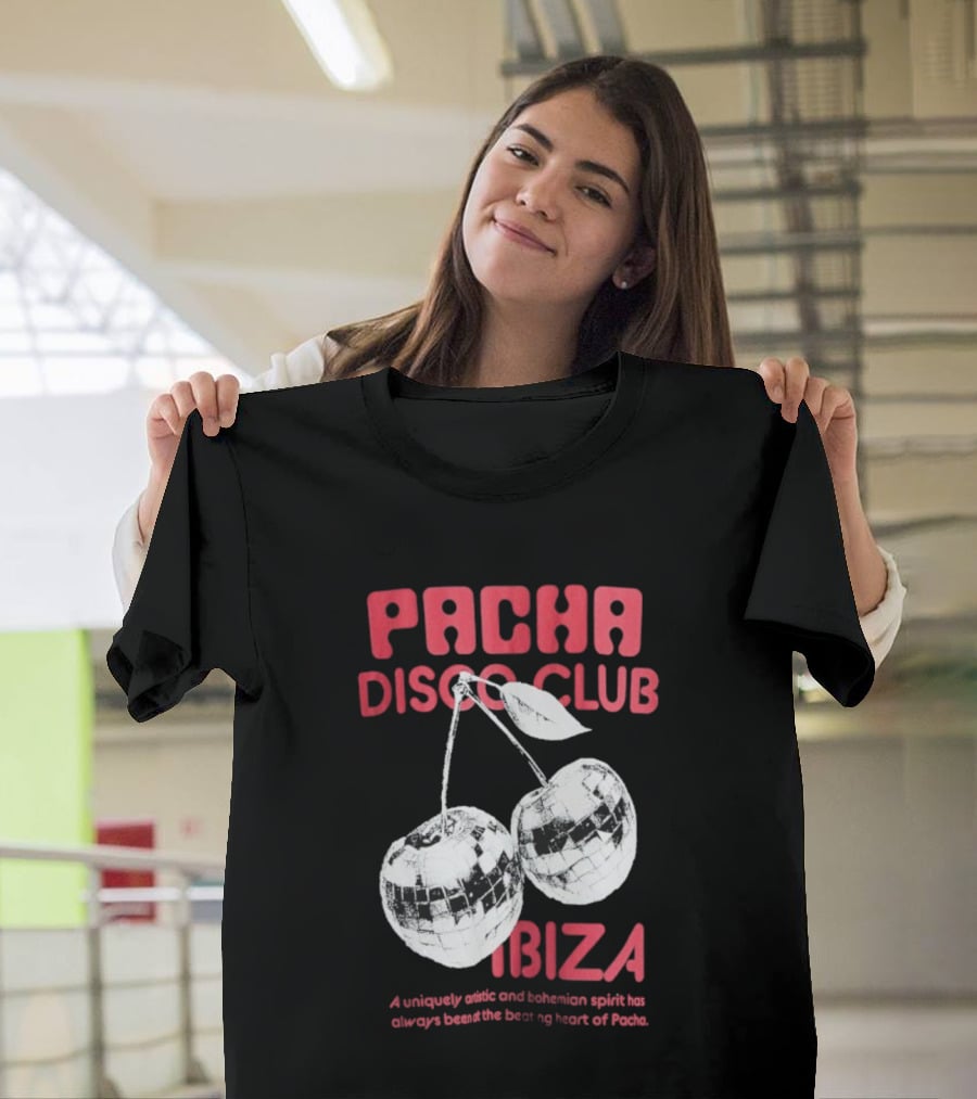 Pacha Disco Club Ibiza Cherry Mirror Balls Unique Vibe T-Shirt