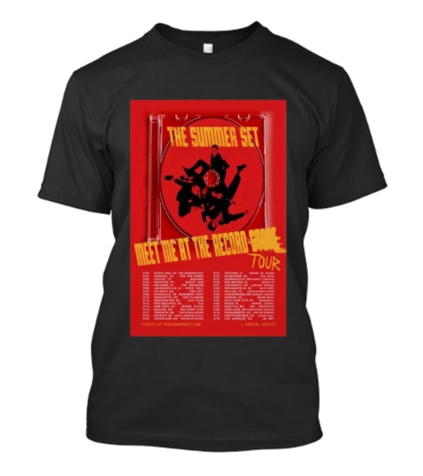 The Summer Set Meet Me At The Record Store Tour 2026 Dates Special Guests T-Shirt