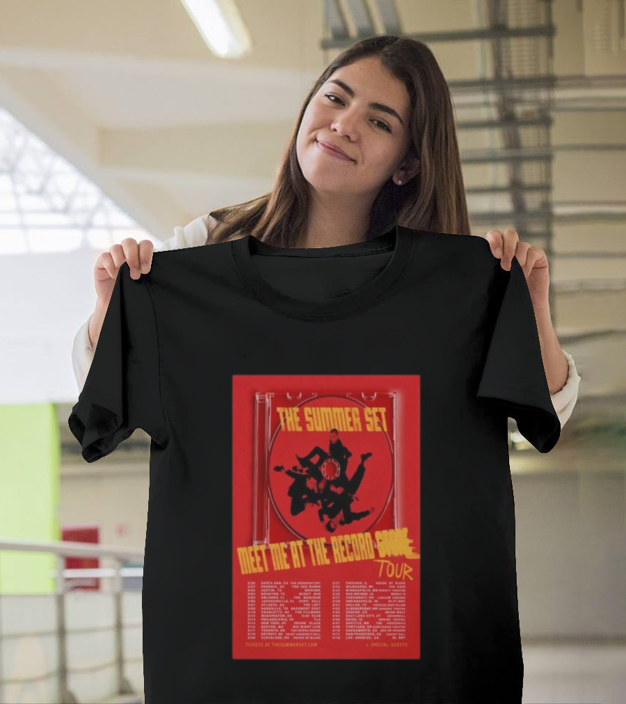 The Summer Set Meet Me At The Record Store Tour 2026 Dates Special Guests T-Shirt