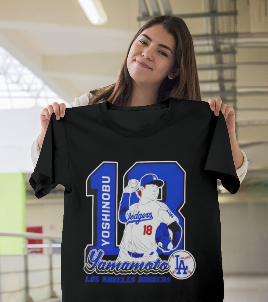 Yoshinobu Yamamoto Dodgers 18 LA Baseball 2025 T-Shirt