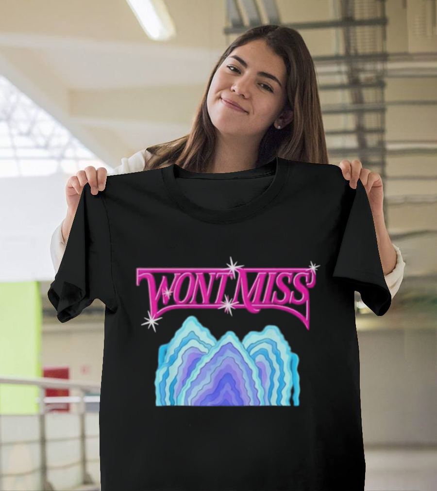 Won't Miss Blink Neon Mountain Waves T-Shirt