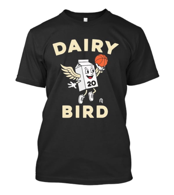 Dairy Bird 20 Winged Milk Carton Basketball T-Shirt