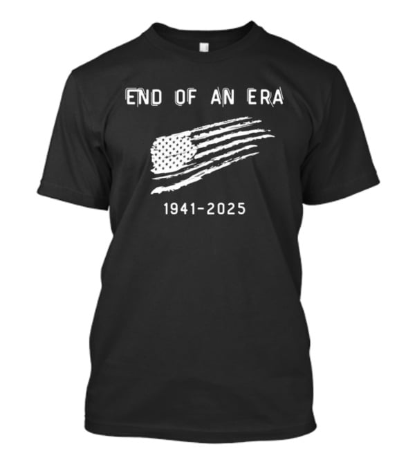 Dick Cheney End Of An Era 1941-2025 American Flag T-Shirt