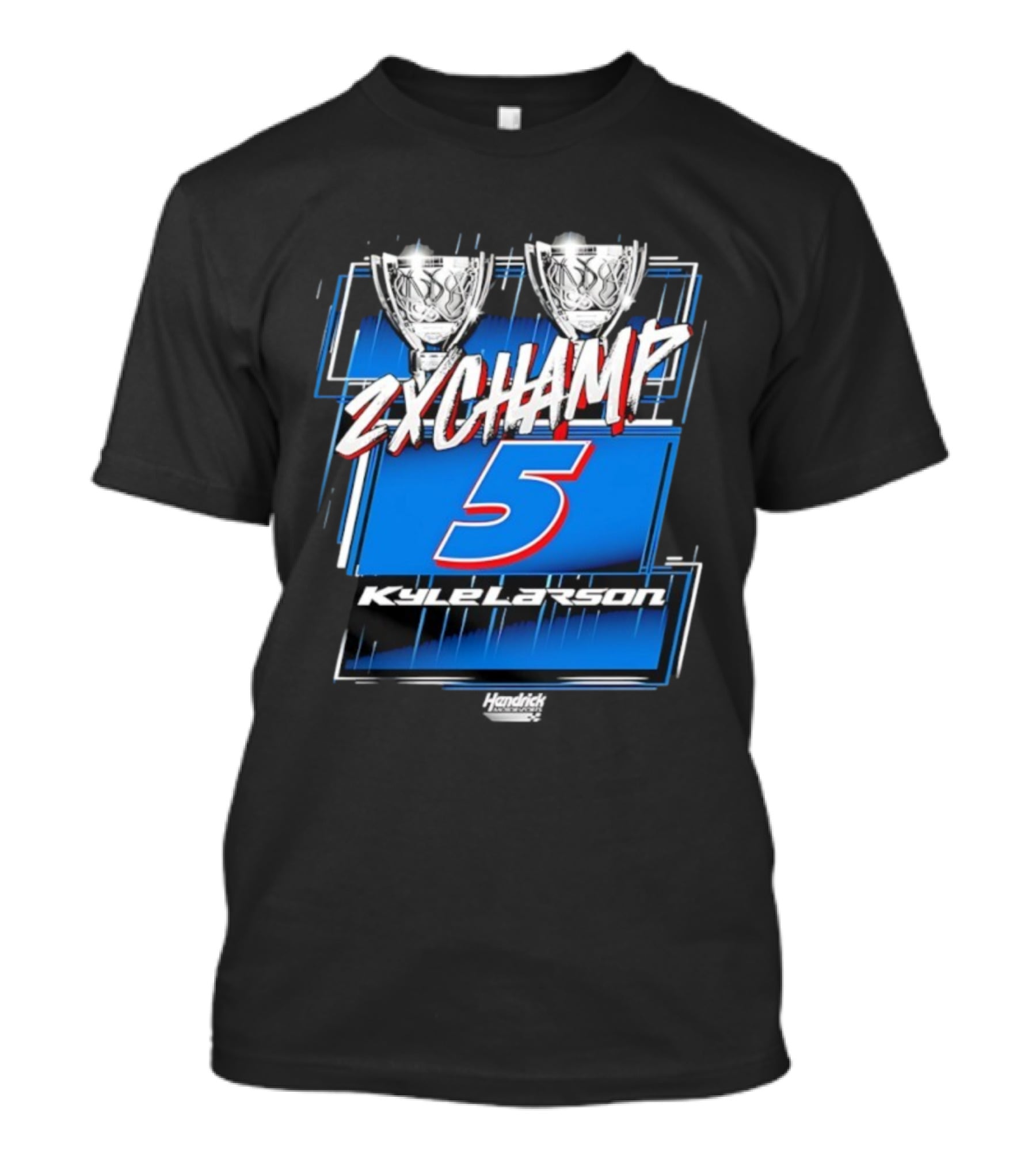 Kyle Larson 2X Champ Number 5 Hendrick NASCAR Cup Series T-Shirt