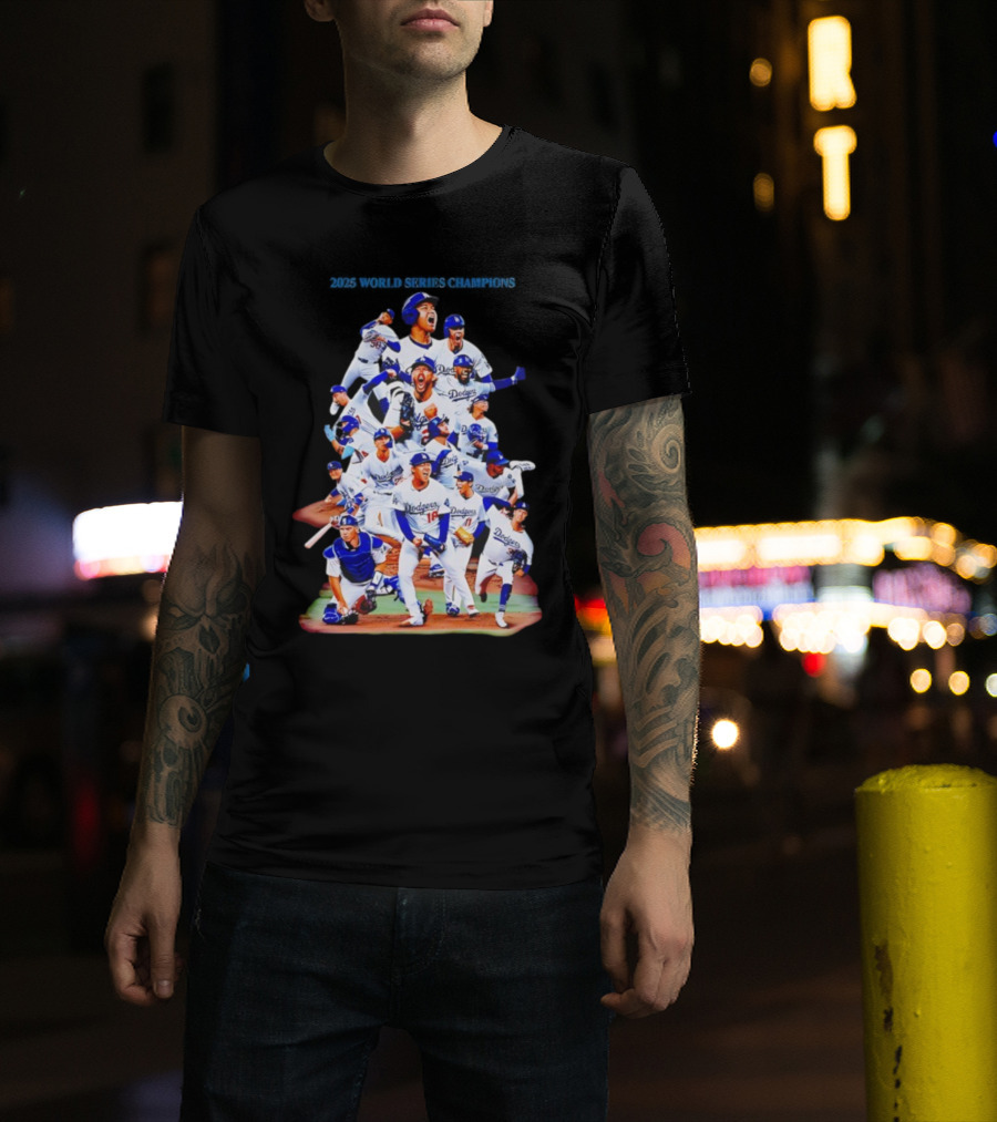 Yoshinobu Yamamoto GOAT Los Angeles Dodgers World Series Champions T-Shirt