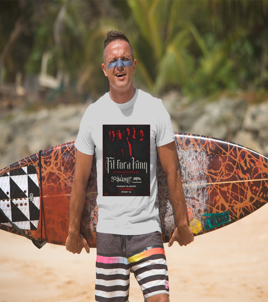 Fit For A King Exclusive Australian Headline Show Boundaries Thursday 29 January Crowbar Sydney 18+ T-Shirt