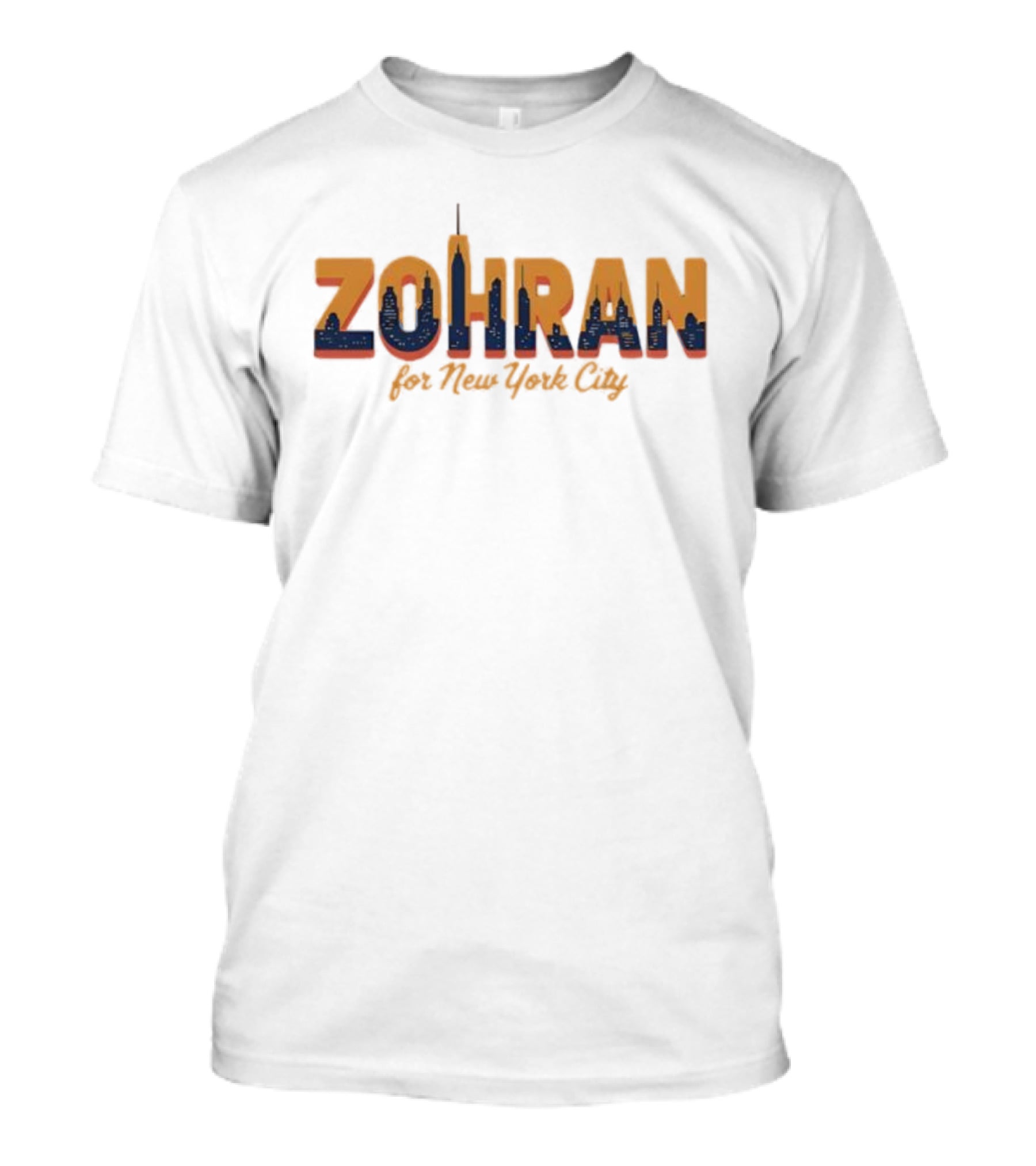 Zohran For New York City Skyline Mamdani 2025 T-Shirt