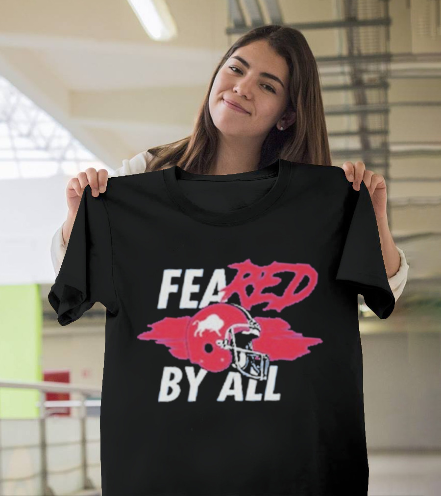 Buffalo Bills Feared By All Red Helmet T-Shirt