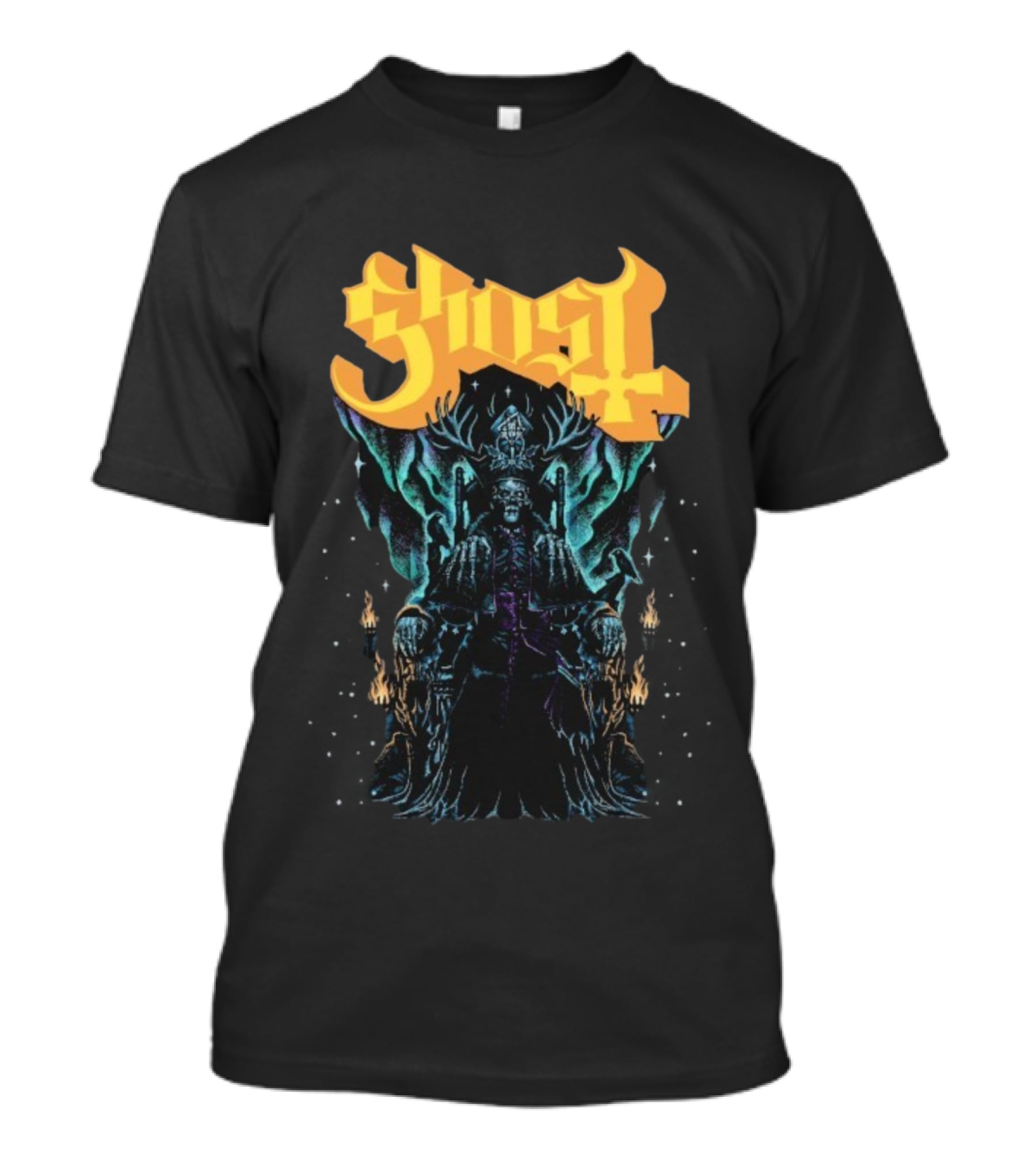 Ghost Solstace King Gothic Throne Artwork T-Shirt