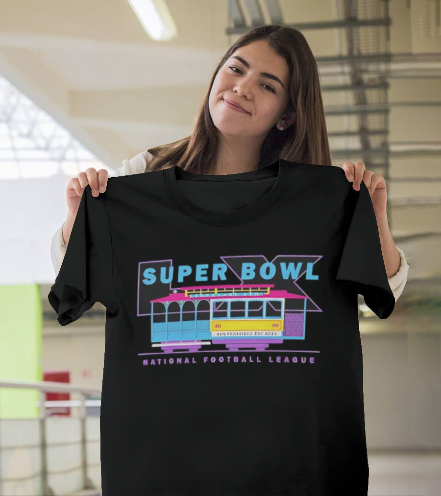 Super Bowl LX National Football League Retro Trolley Theme T-Shirt