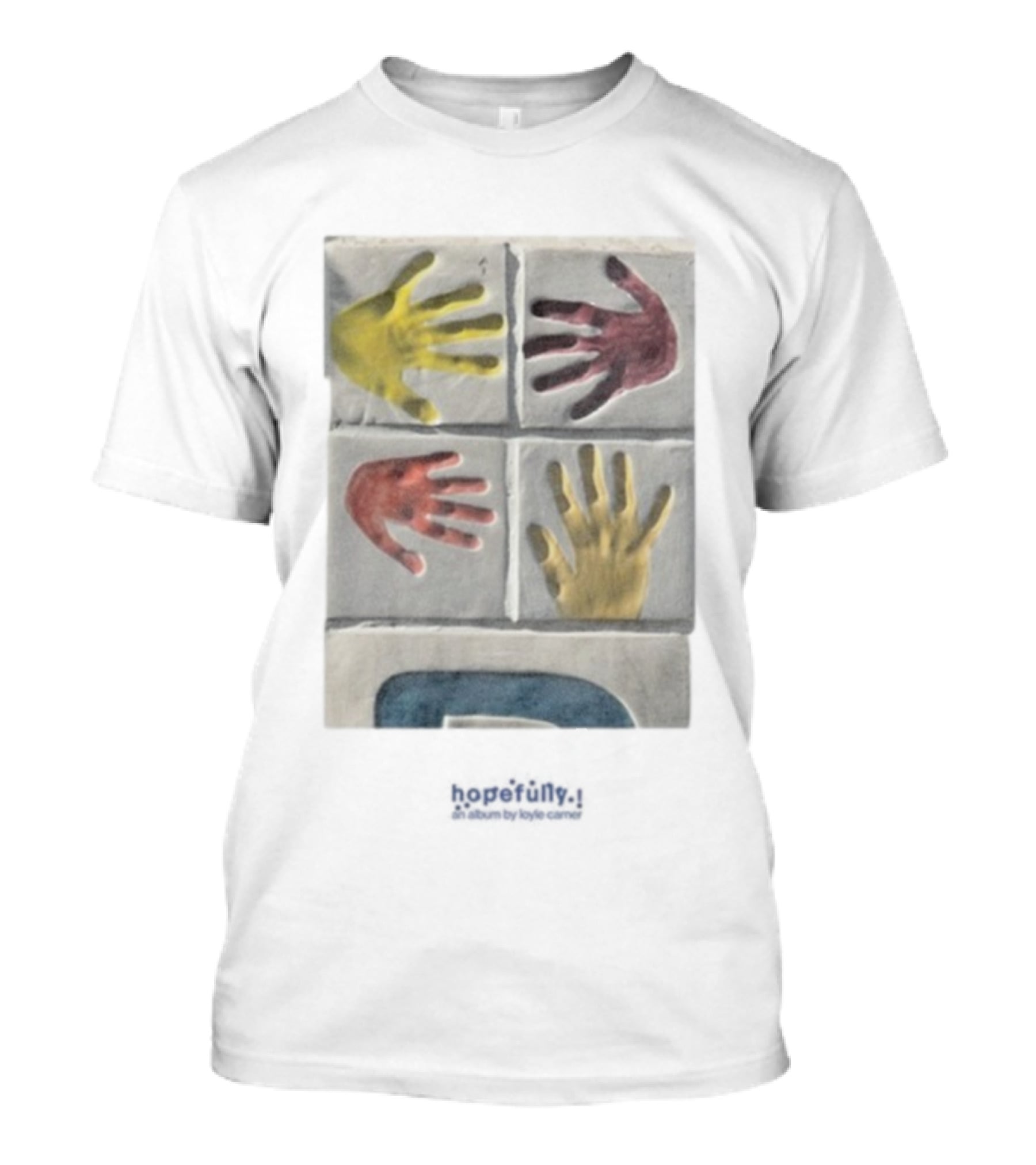 Loyle Carner Hopefully Hands Colorful Handprints T-Shirt