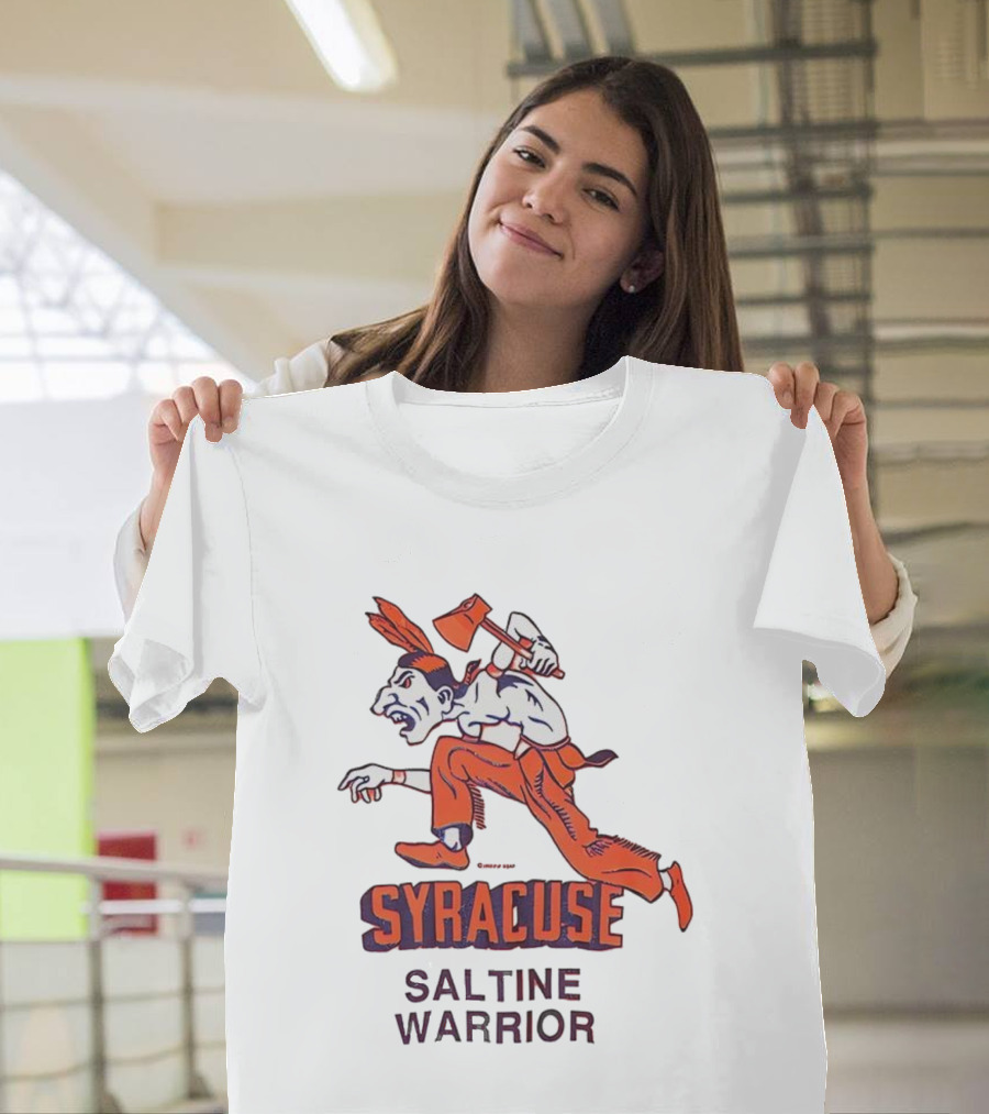 Syracuse Saltine Warrior Vintage Mascot Image T-Shirt