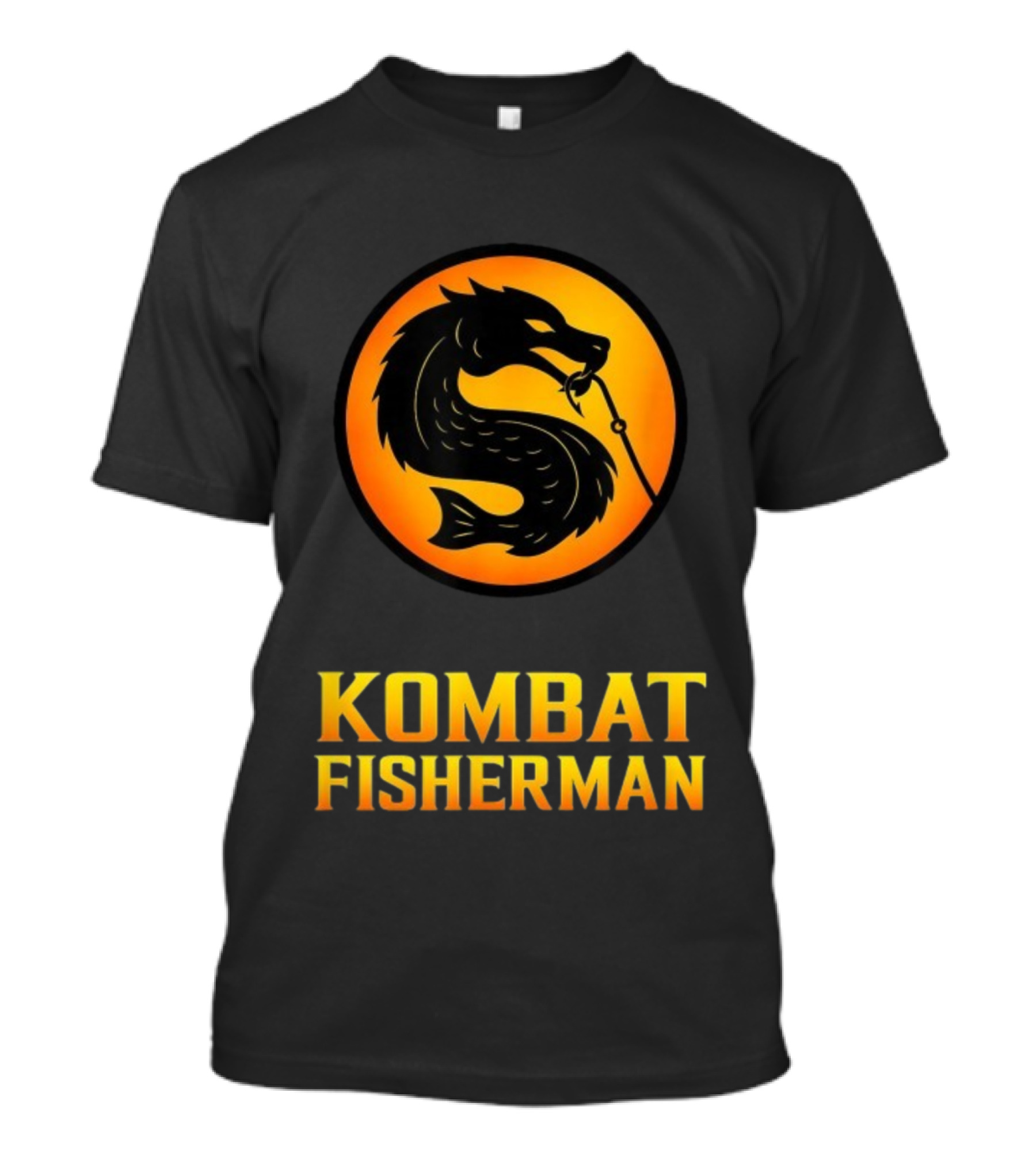 Kombat Fisherman Salmon Fishing Combat Gaming T-Shirt