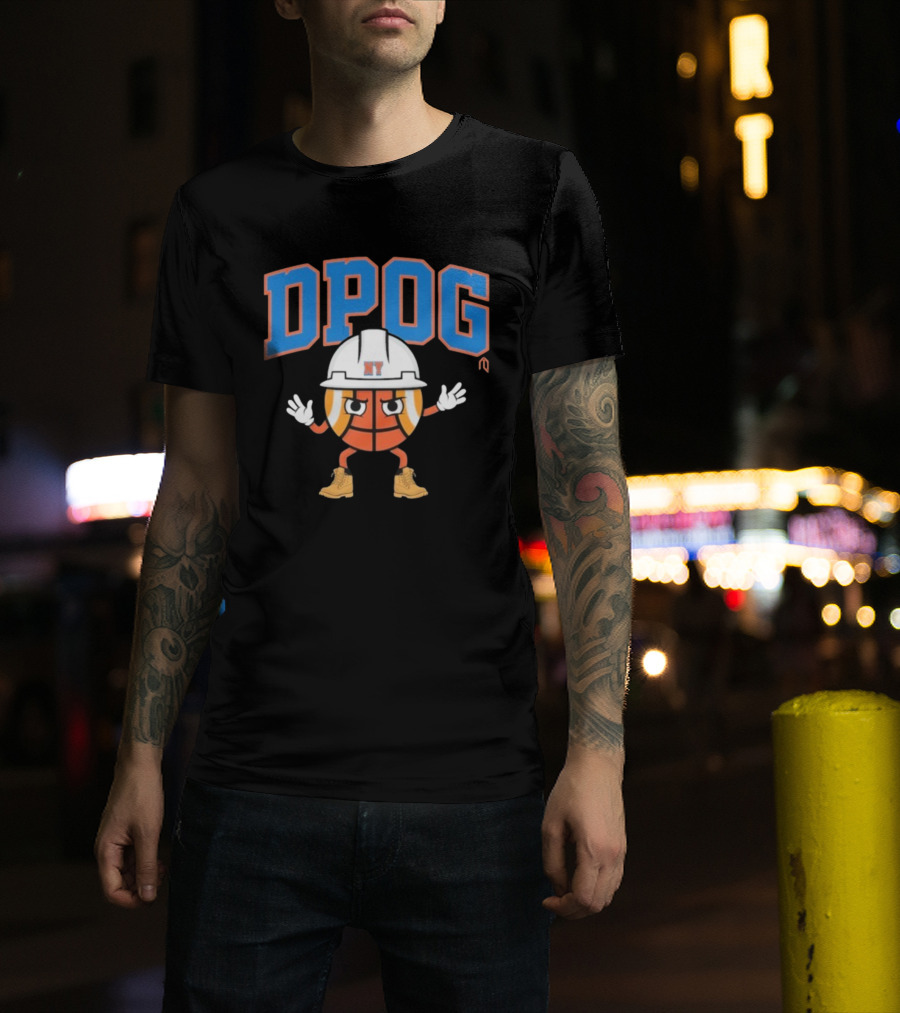 DPOG New York Hard Hat Basketball Character T-Shirt