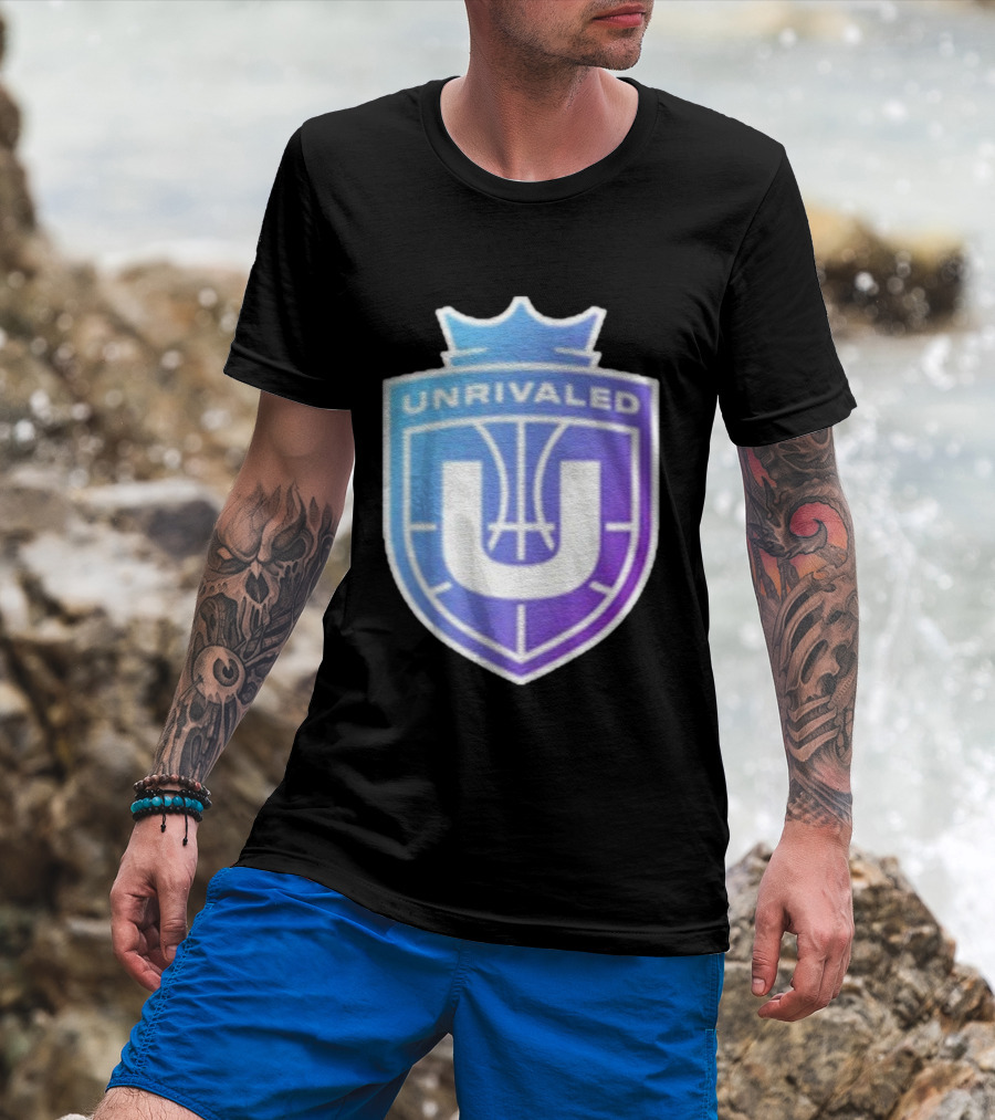 Unrivaled Gradient Basketball Crest T-Shirt