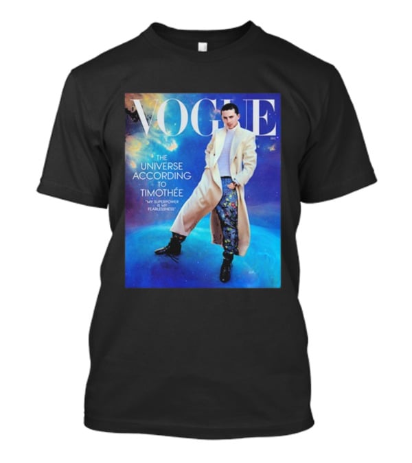 US Vogue Timothée Chalamet December Issue The Universe According To Timothée T-Shirt