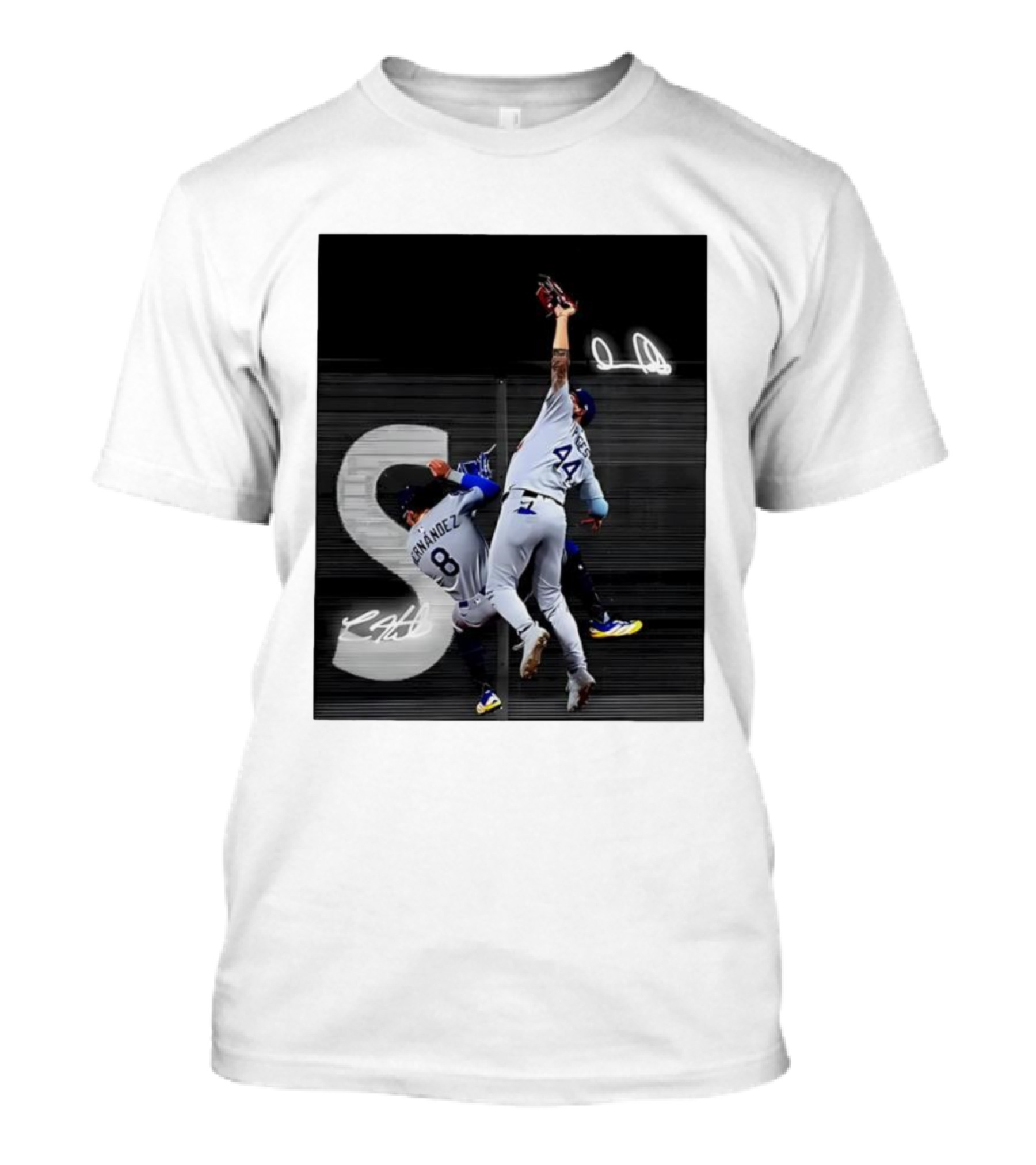 World Series Game 7 Hernández 8 Pages 44 Signatures T-Shirt