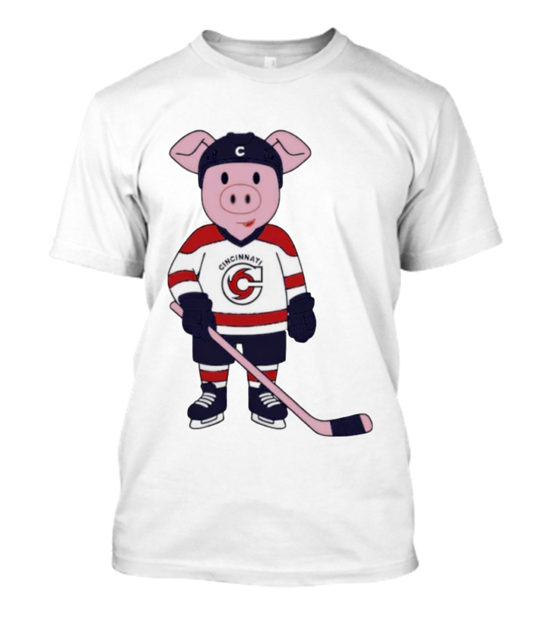 Mom Dad Choppy Puck Chop Kids Mascot Cincinnati Hockey T-Shirt