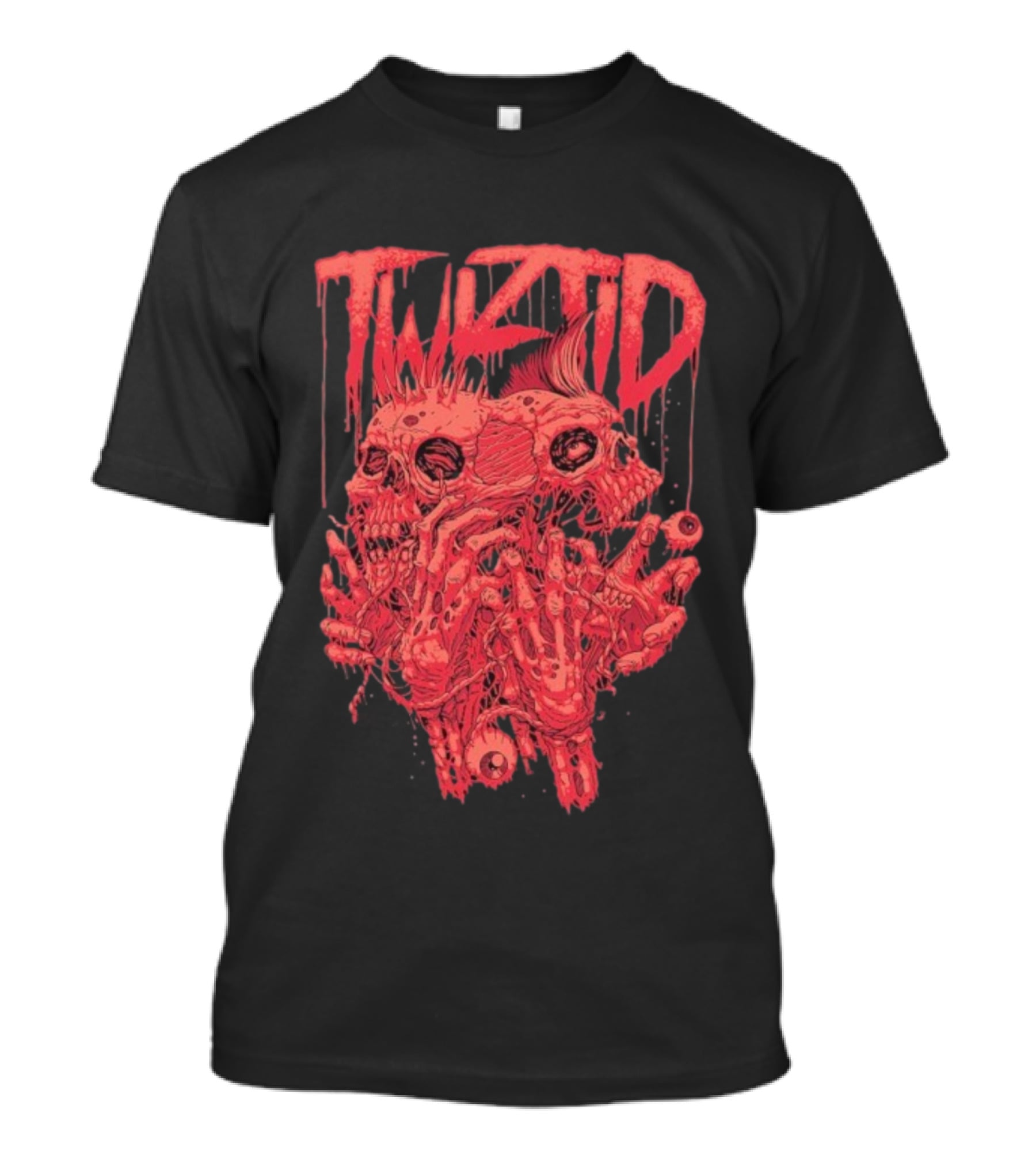 Twiztid Skeletons Bloody Dripping Skull Twiztid T-Shirt