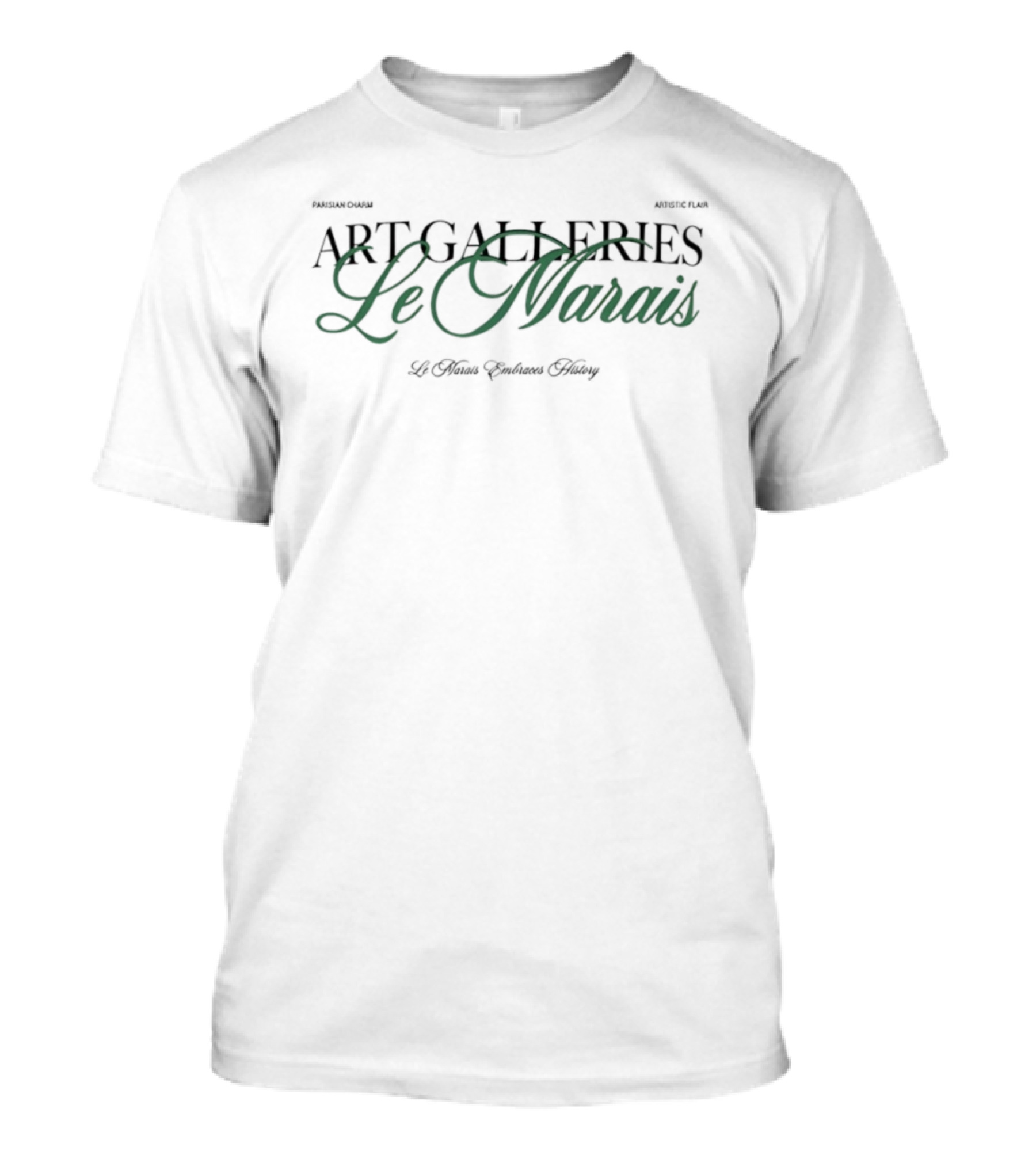 Art Galleries Le Marais Paris France Vintage Aesthetic T-Shirt