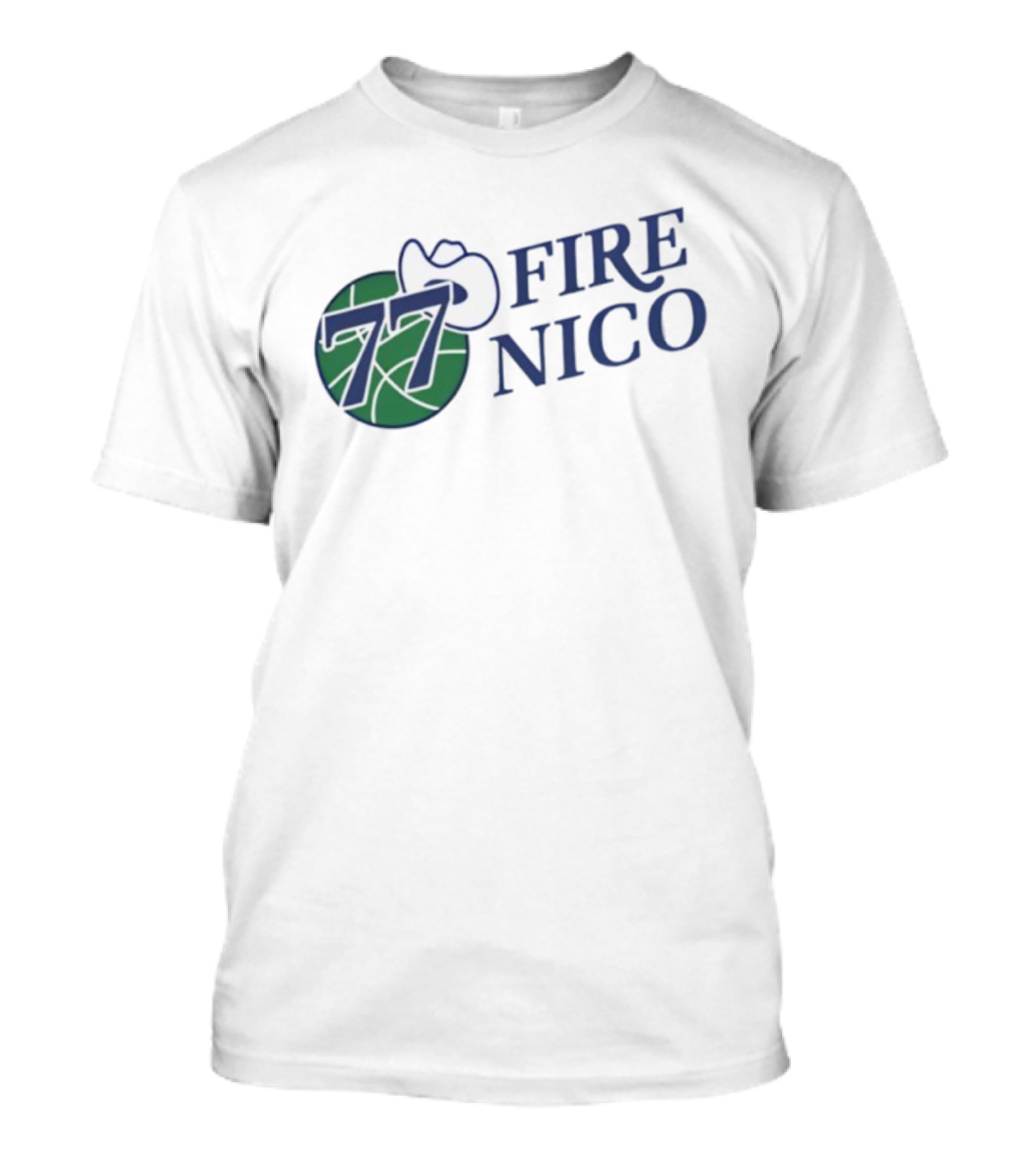 Fire Nico 77 Basketball Cowboy Hat T-Shirt