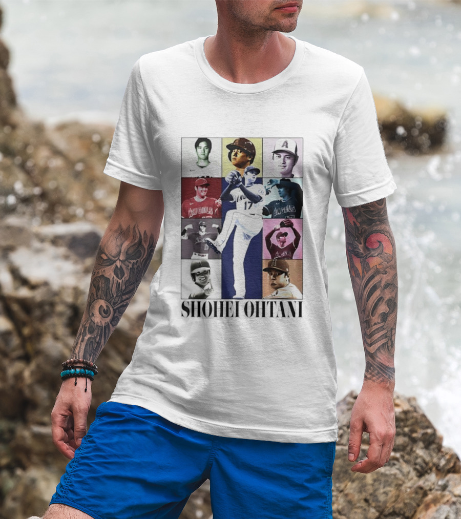 Shohei Ohtani Angels Era Tour Pitching Moments T-Shirt