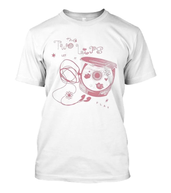 The Two Lips Vinyl Record Playful Flowers T-Shirt