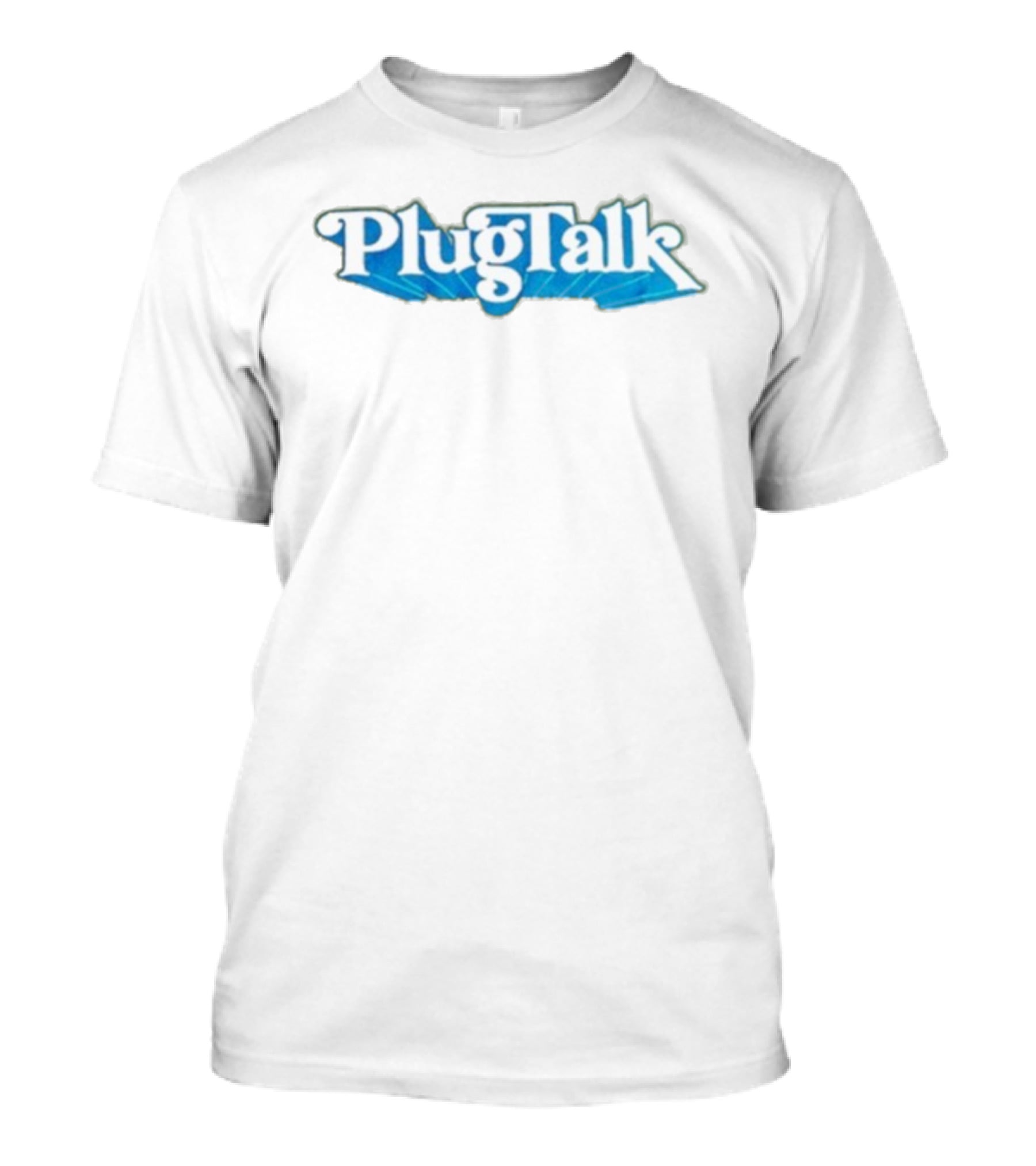 Adam22 PlugTalk Blue Font Style T-Shirt