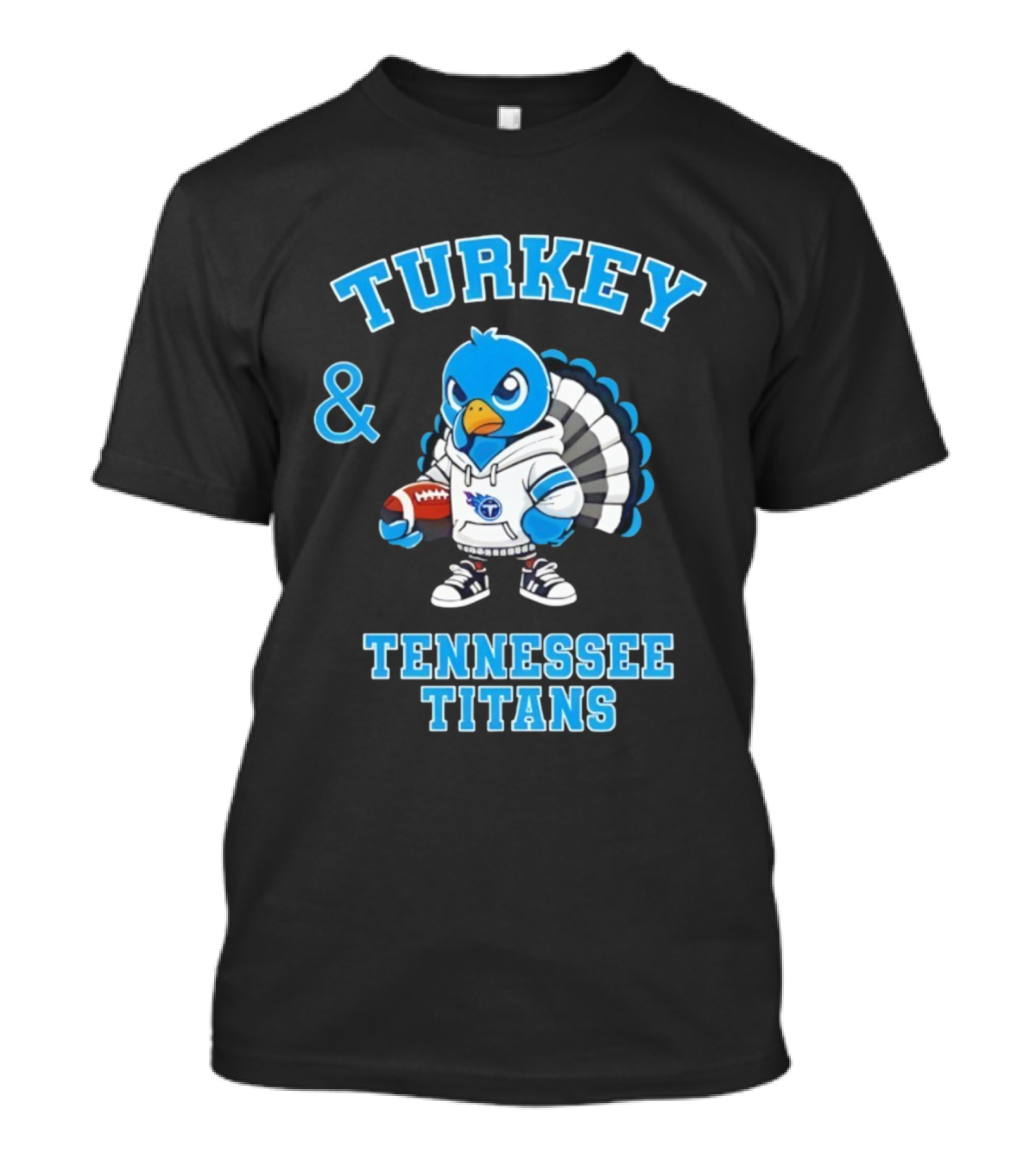 Turkey And Tennessee Titans Football Happy Thanksgiving NFL T-Shirt