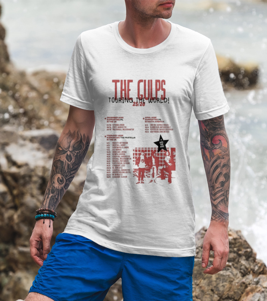 The Gulps Touring The World 2025-2026 Band World Tour Dates And Cities T-Shirt