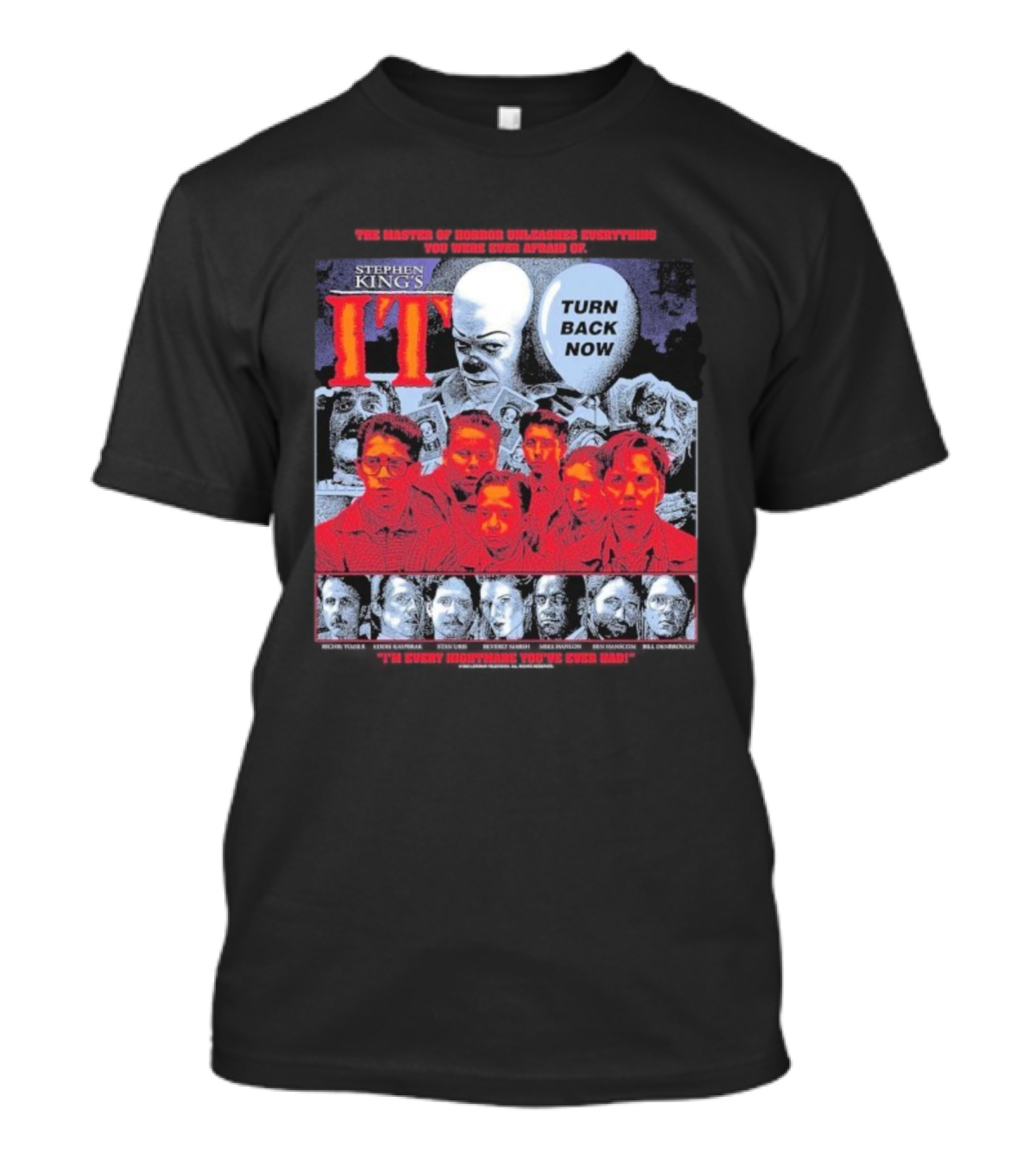 Stephen King's IT Turn Back Now The Master Of Horror Clown Nightmare T-Shirt