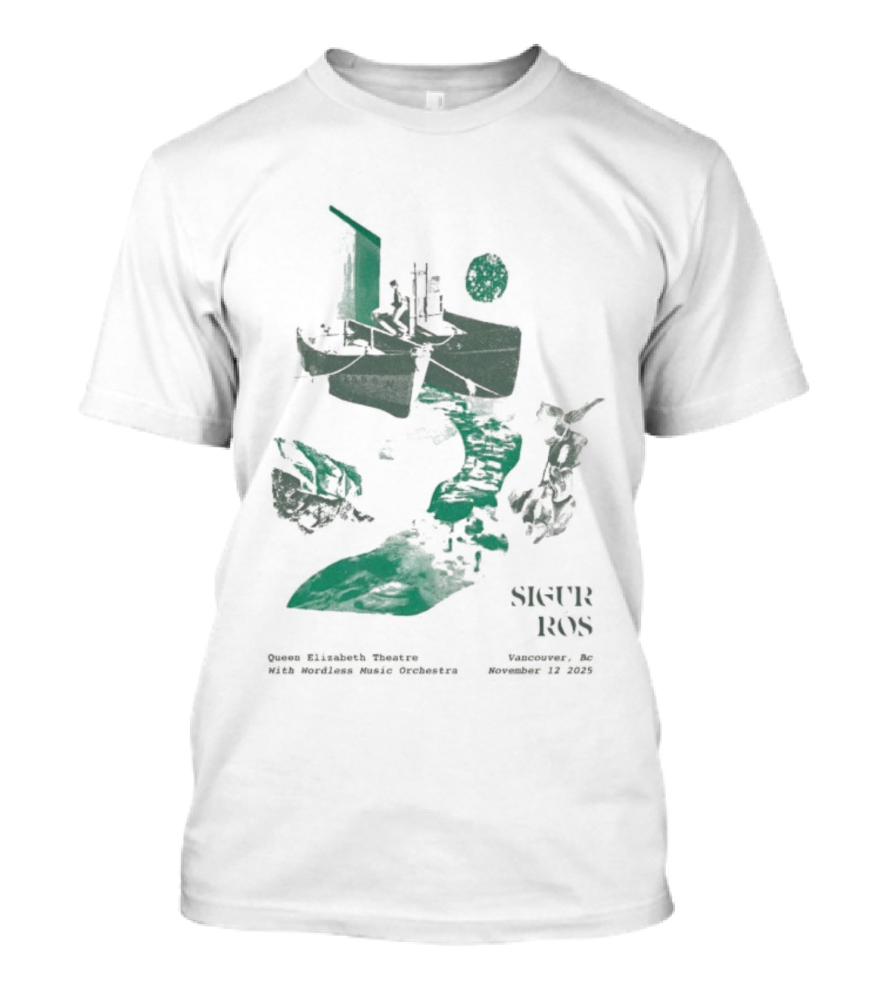 Sigur Ros 11 12 2025 Vancouver BC Queen Elizabeth Theatre Event T-Shirt