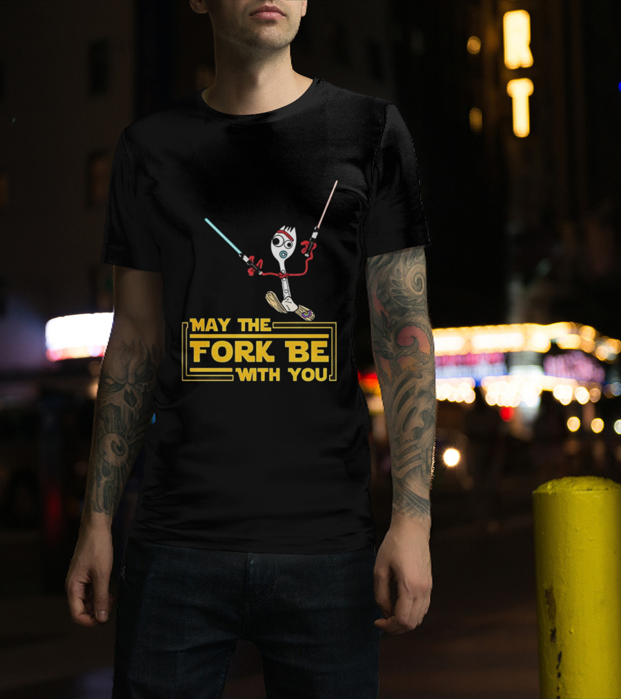 Forky May The Fork Be With You Star Wars Parody T-Shirt
