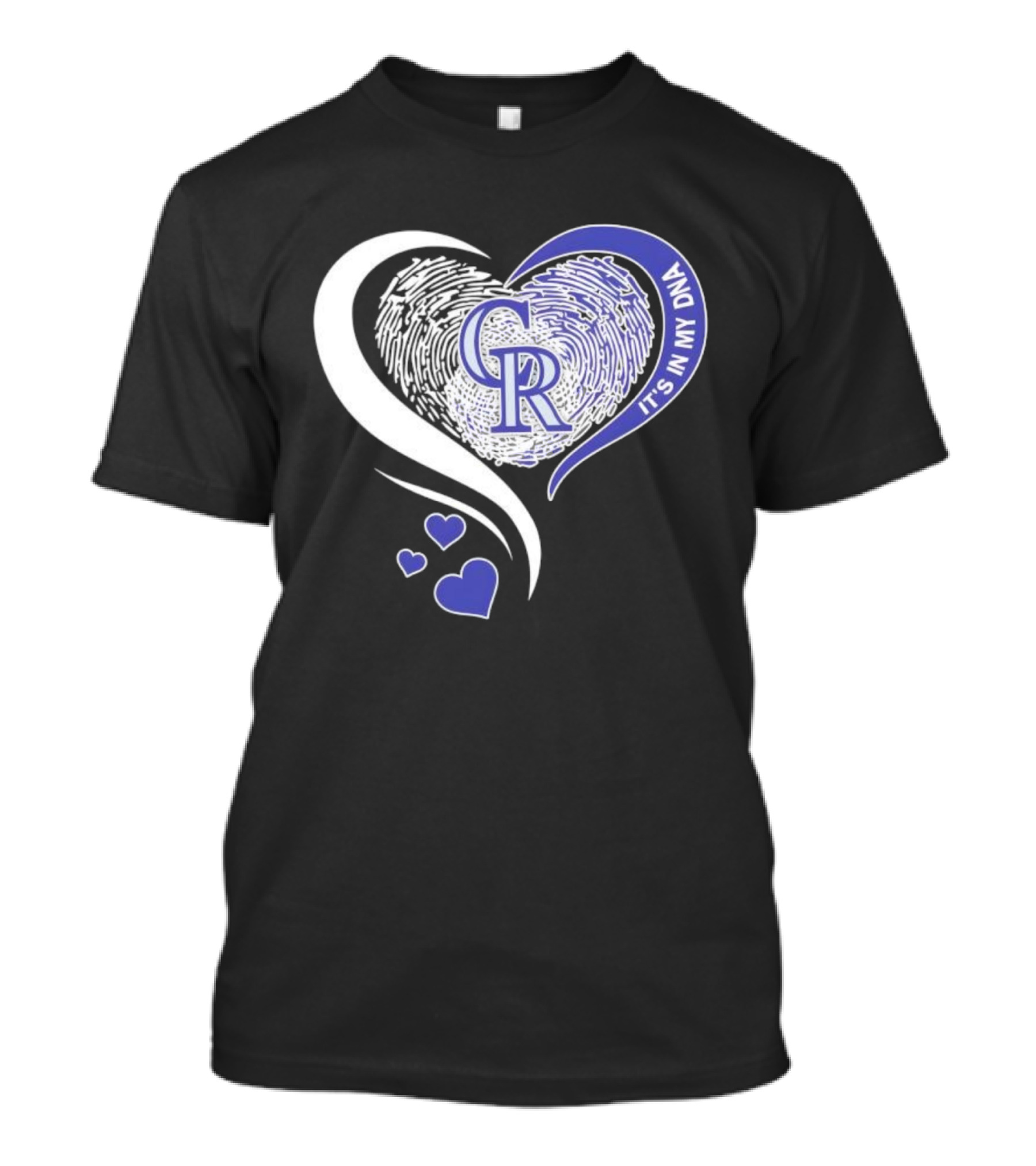 Colorado Rockies CR Heart It's In My DNA T-Shirt