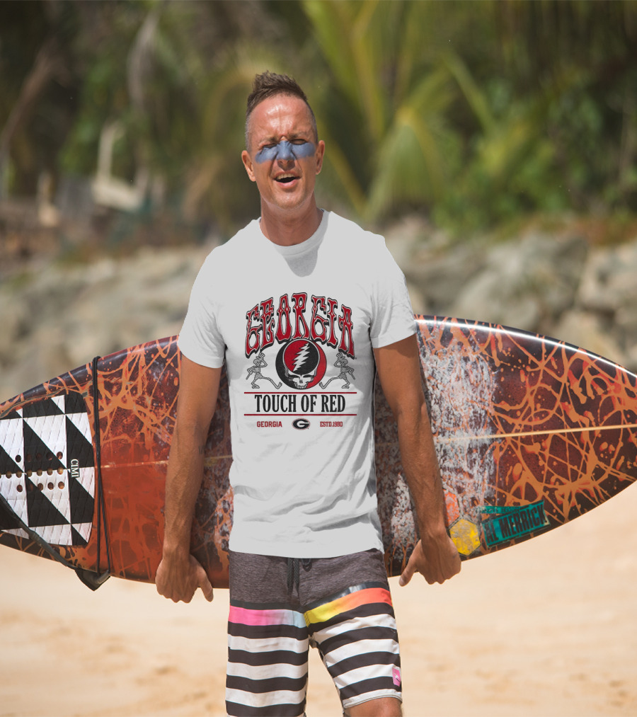 Georgia Grateful Dead Skeletons Touch Of Red Estd 1980 T-Shirt