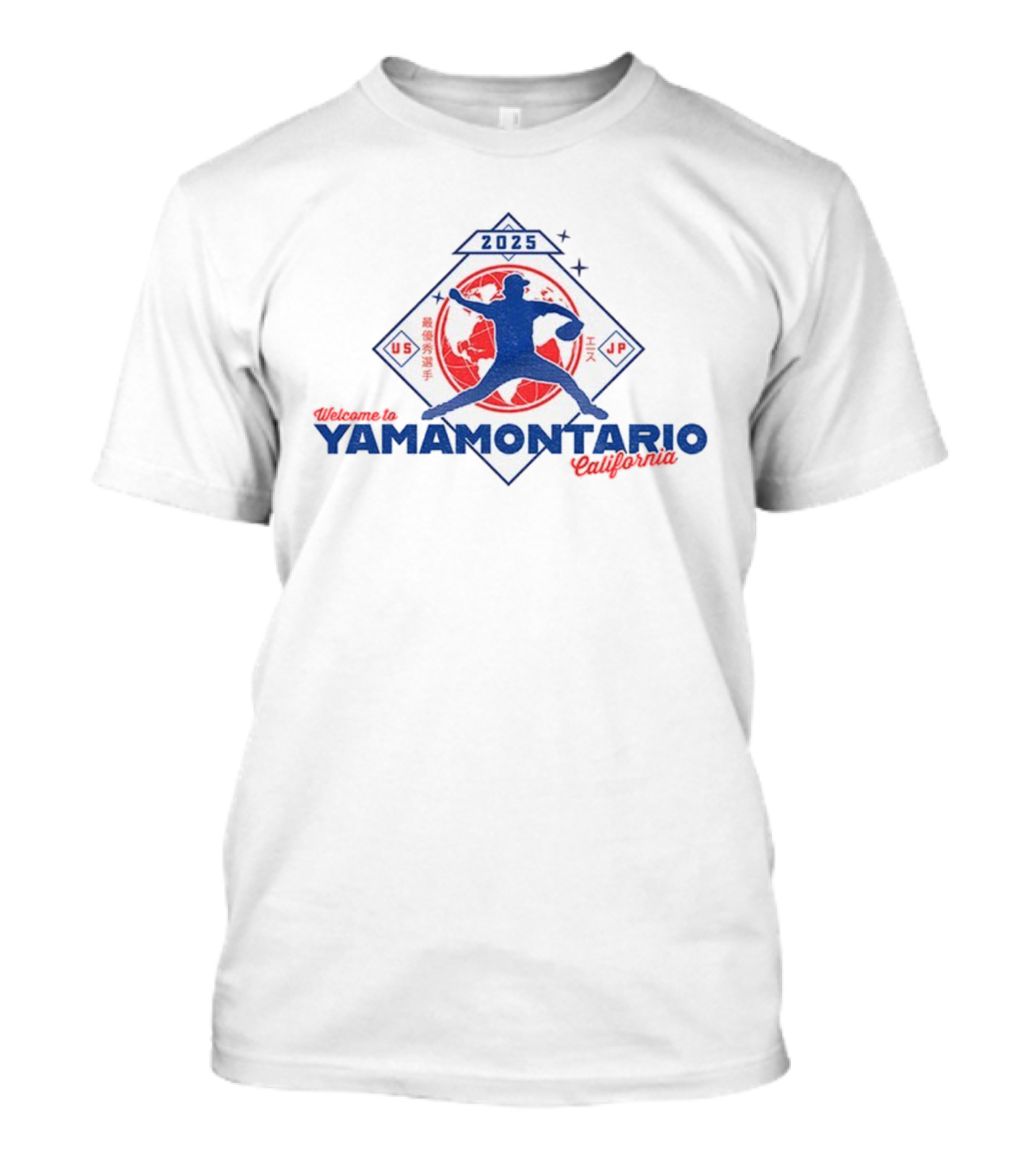 Los Angeles Dodgers Yoshinobu Yamamoto Yamamontario California 2025 World Series T-Shirt