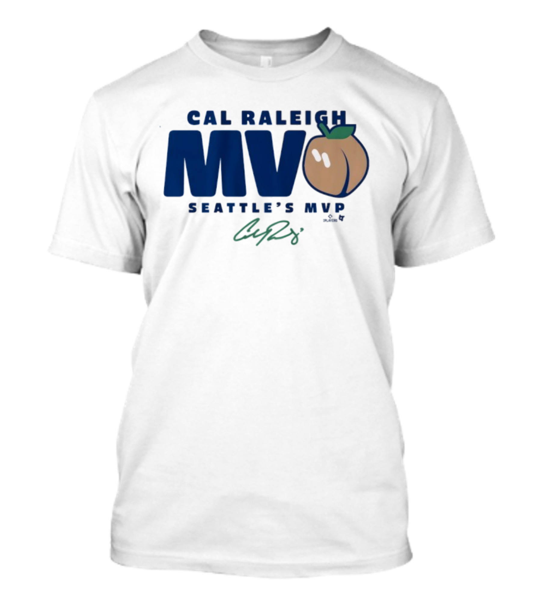 Cal Raleigh Seattle's MVP Signature Peach MVPeach T-Shirt
