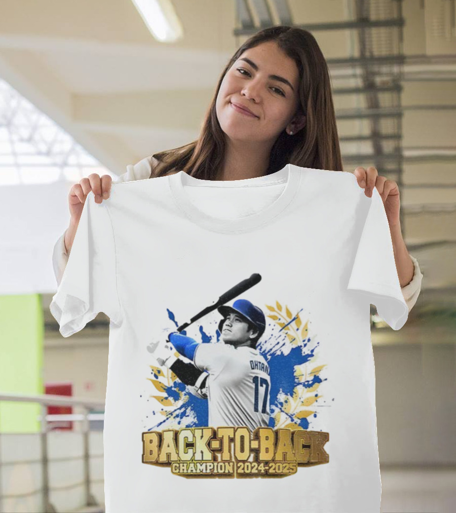 Shohei Ohtani Back-To-Back Champion 2024-2025 Dodgers MVP T-Shirt