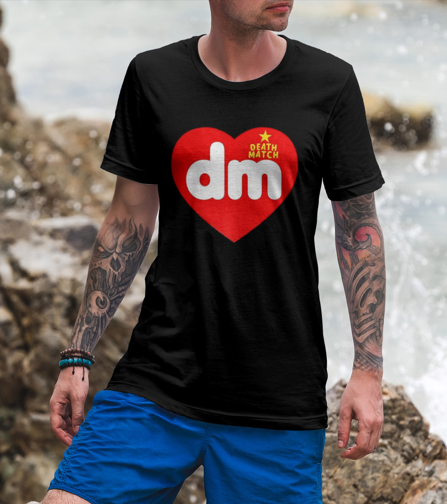 DM DeathMatch Heart Beanbag Bear T-Shirt