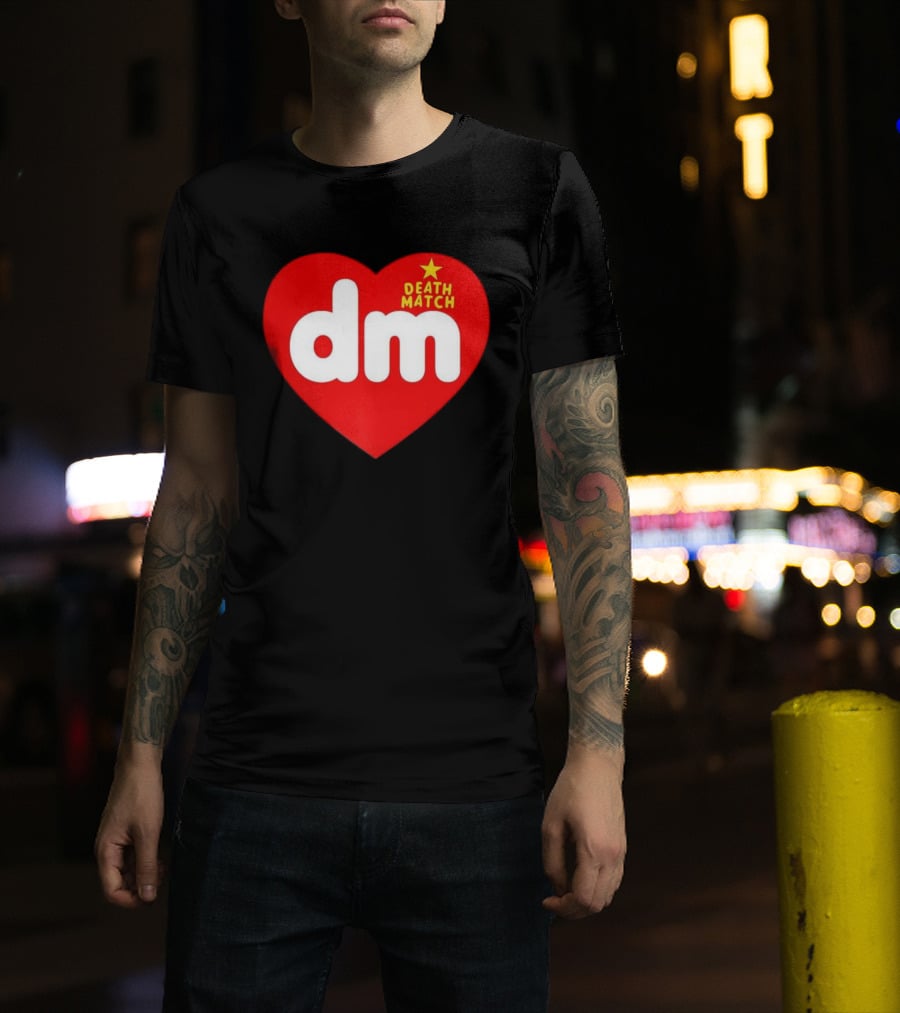 DM DeathMatch Heart Beanbag Bear T-Shirt