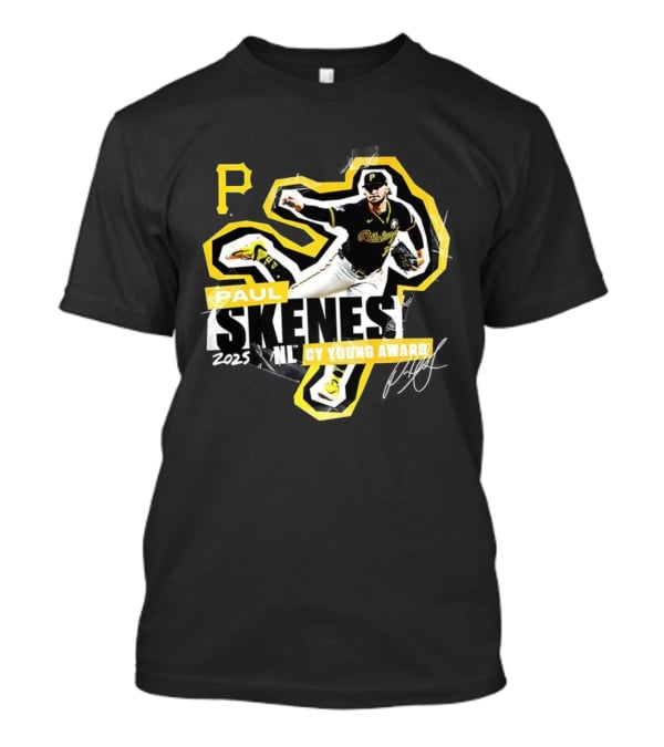 Paul Skenes Pittsburgh Pirates 2025 NL Cy Young Award T-Shirt