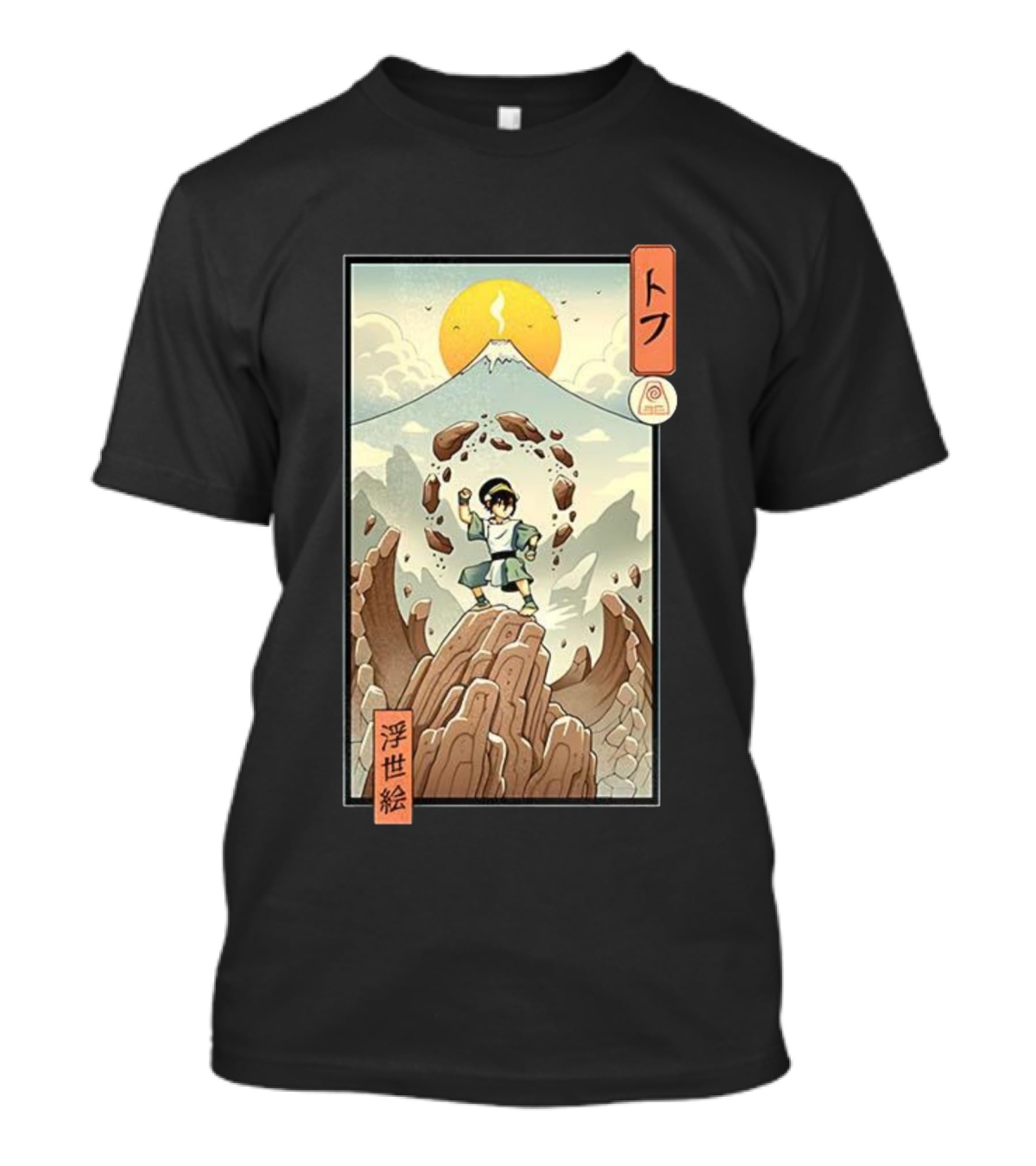 Toph Earth Nomad Ukiyo-e Japanese Style Avatar The Last Airbender T-Shirt